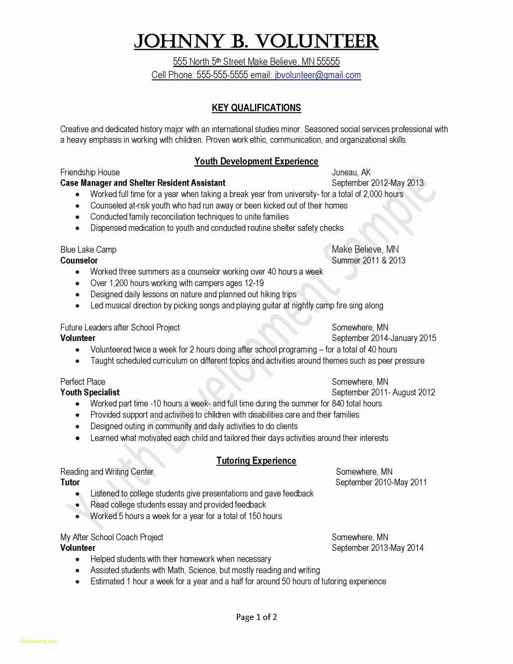 Community Service Letter Template for Students - Free Resume Templates for Students Takenosumi