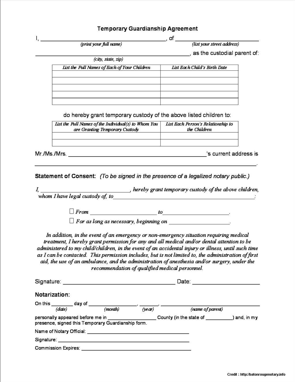Guardianship Letter In Case Of Death Template Examples ...