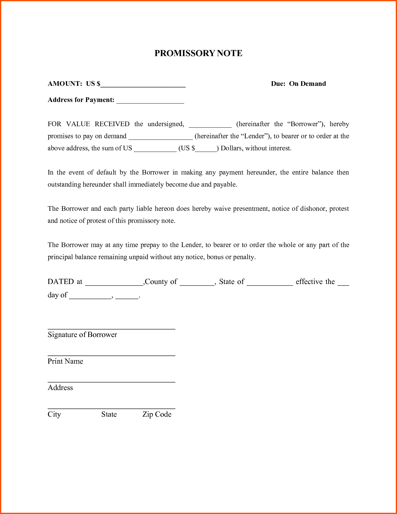 promissory letter template Collection-Fresh Promissory Note Template Word 20-o