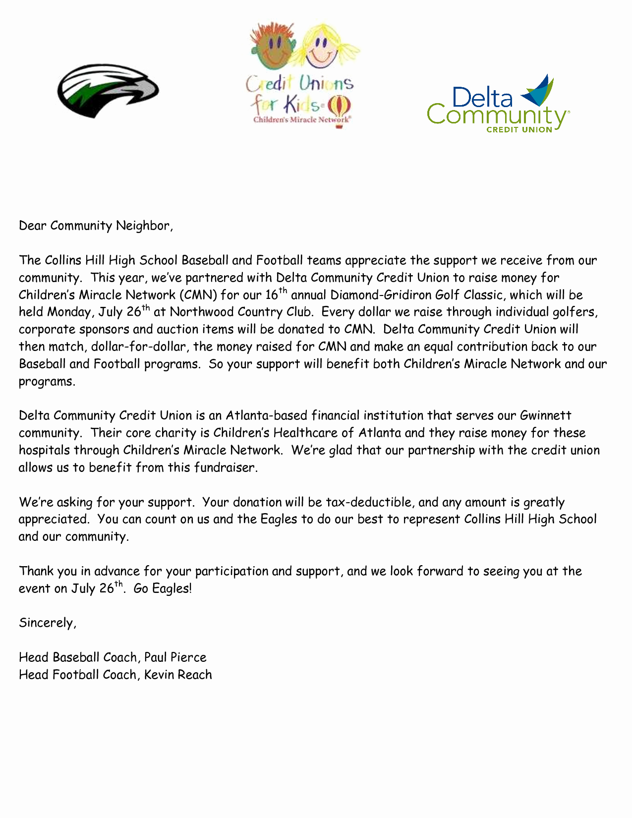 Golf tournament Donation Letter Template - Fundraising Sponsorship form Template Awesome Best S Sponsorship