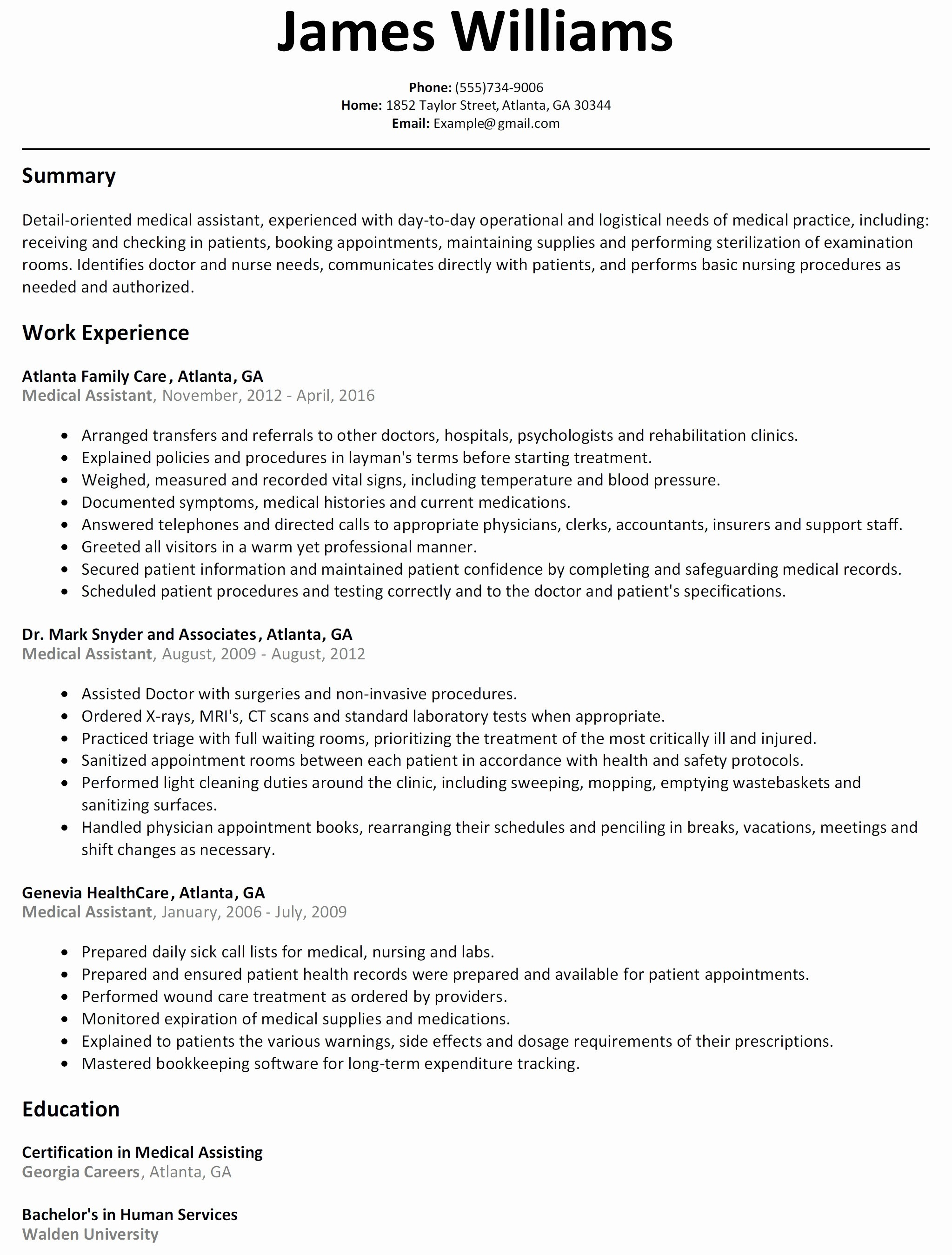 Generic Resume Cover Letter Template - Generic Resume Template Inspirational New Example Cover Letter for