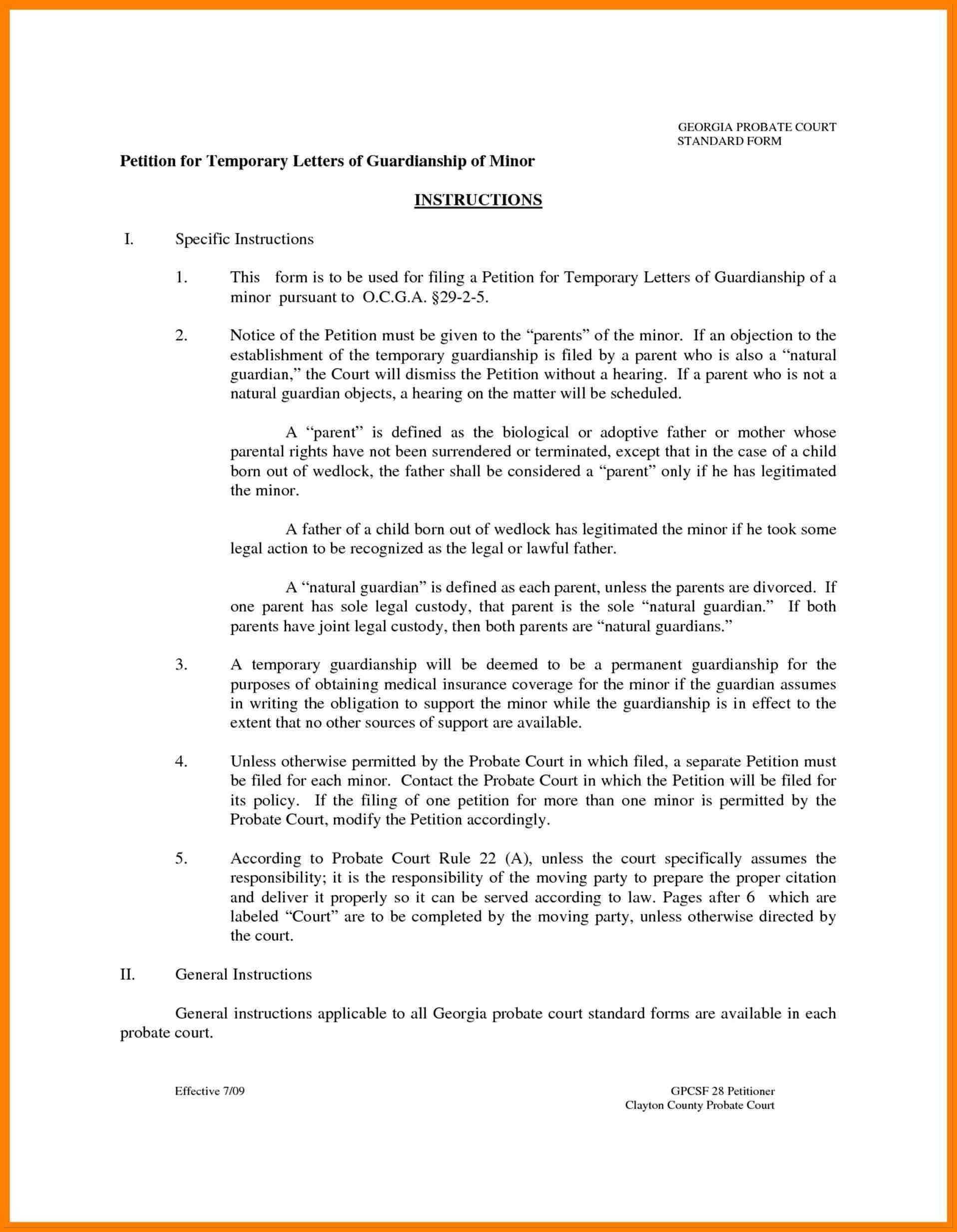 Free Temporary Guardianship Letter Template - Guardian form for Child Unique Conference Request Joselinohouse