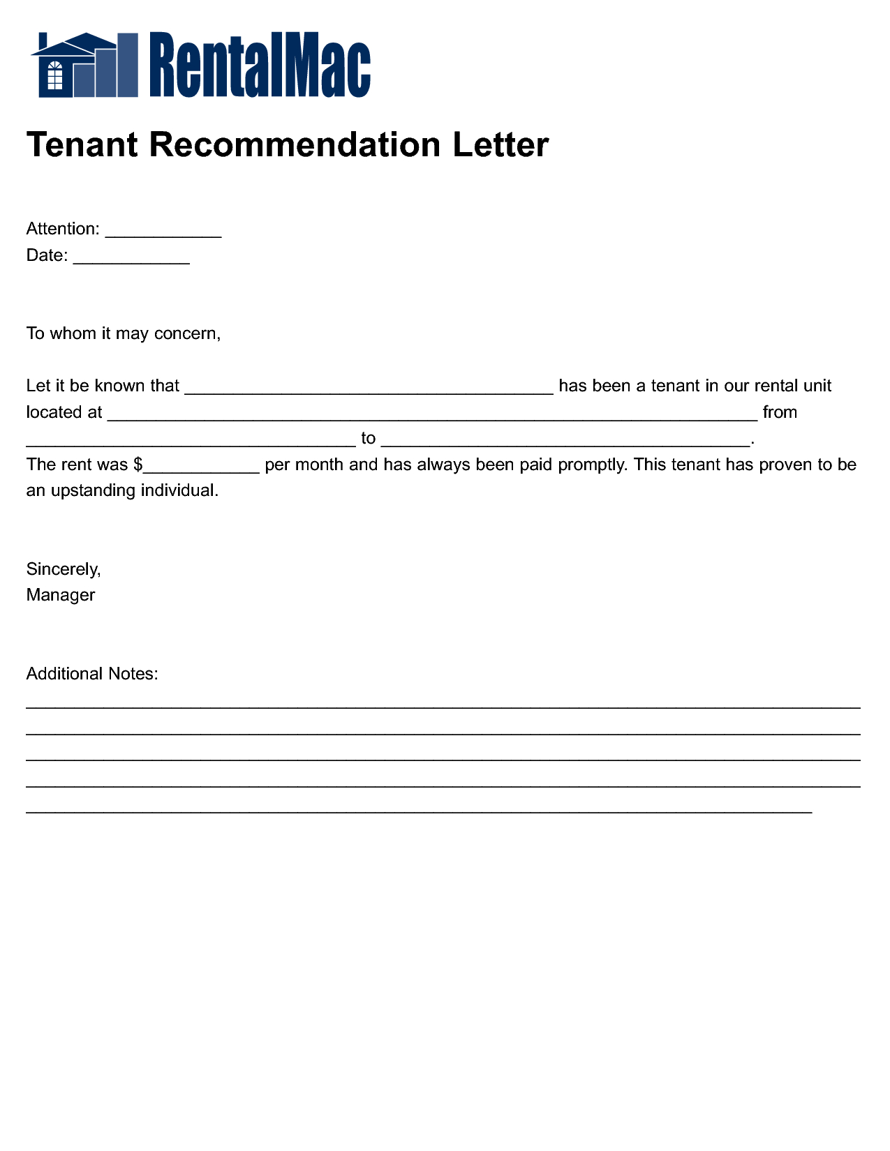 Tenant Recommendation Letter Template - Housing Reference Letter Image Collections Letter format formal Sample