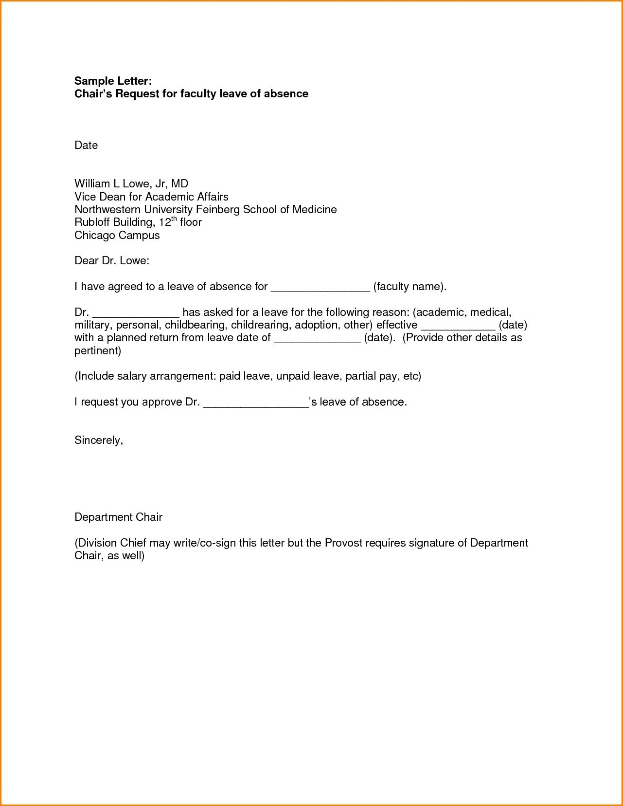Medical Leave Of Absence Letter Template - How to format A Leave Absence Letter New Leave Absence Letter