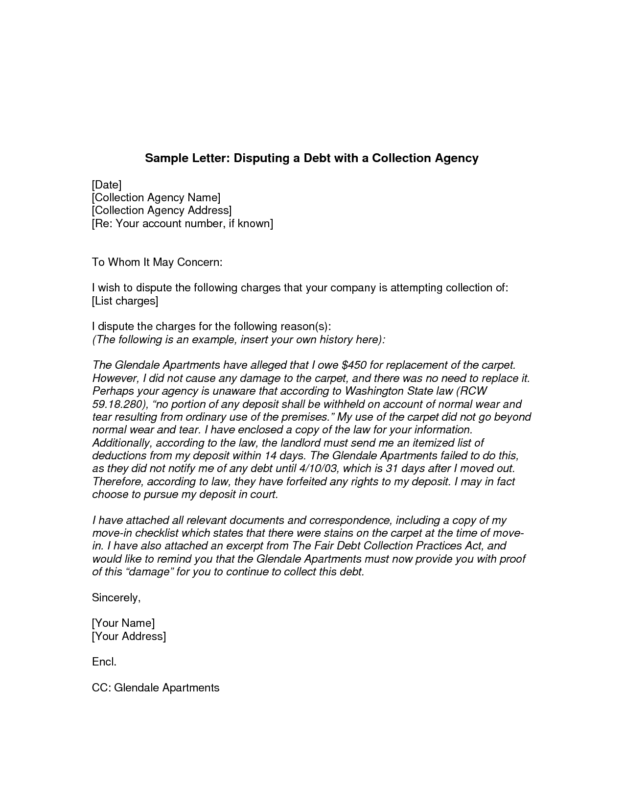 Collection Dispute Letter Template - How to Write A Dispute Letter to Collection Agency Letter