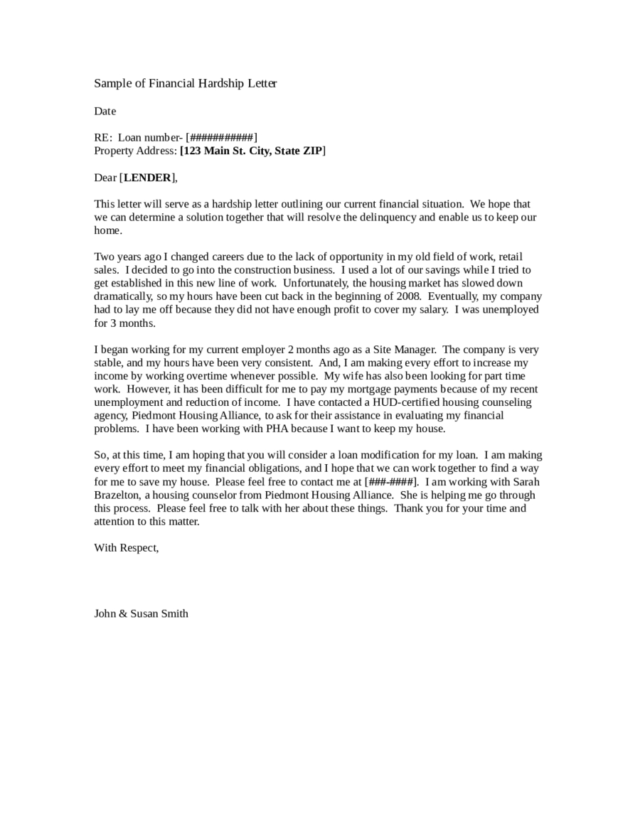 401k Hardship Letter Template - How to Write A Hardship Letter for School Letter format