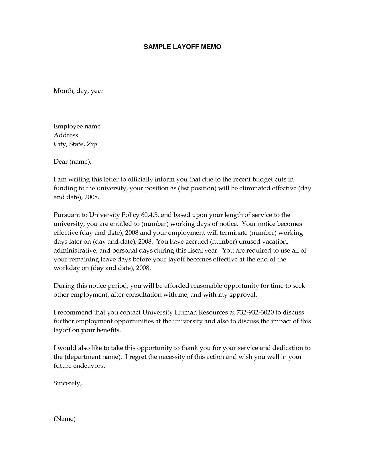 layoff letter template example-Thank you letter after layoff image collections letter format layoff letter sample icebergcoworking icebergcoworking layoff letter 6-o
