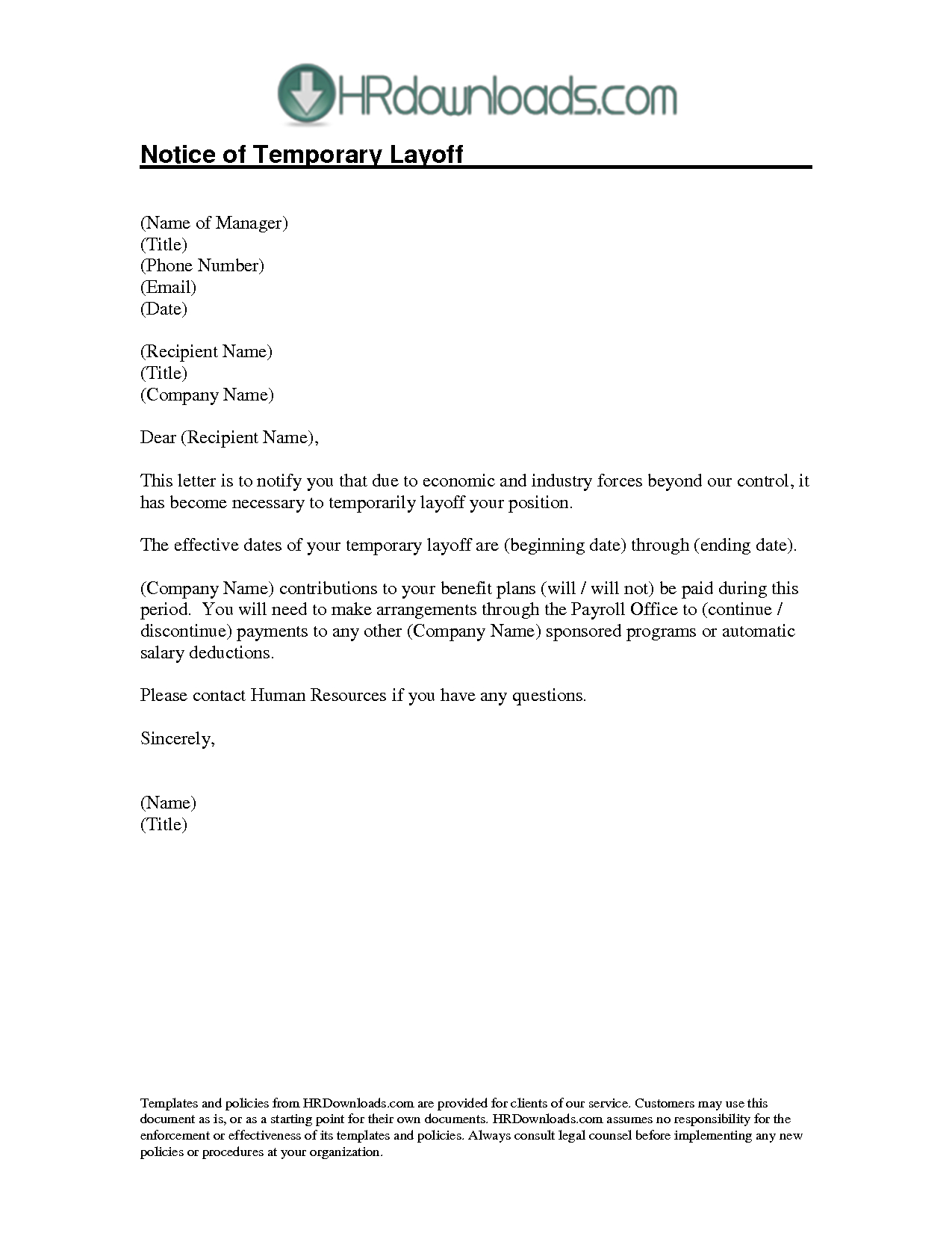 Layoff Letter Template - How to Write A Layoff Letter Image Collections Letter format