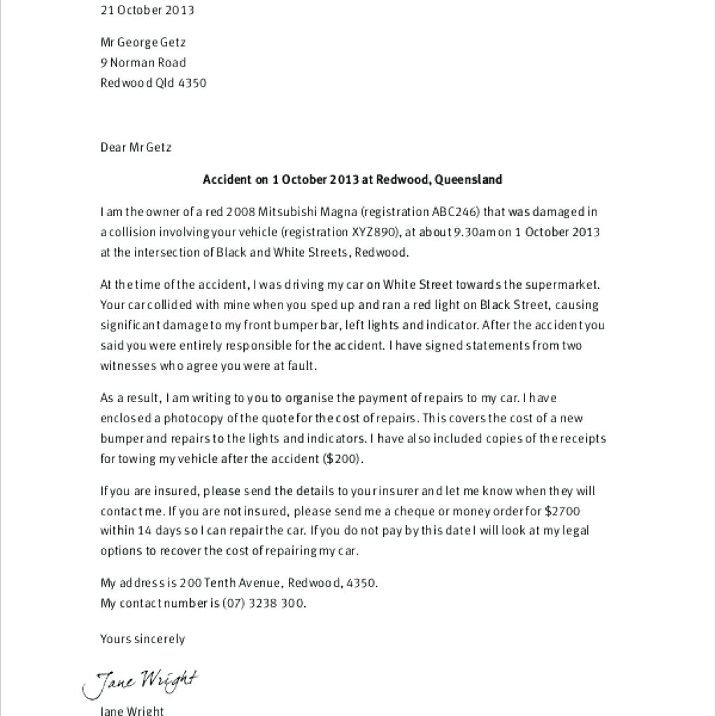 Demand Letter Car Accident Template - How to Write A Personal Injury Demand Letter Gallery Letter format