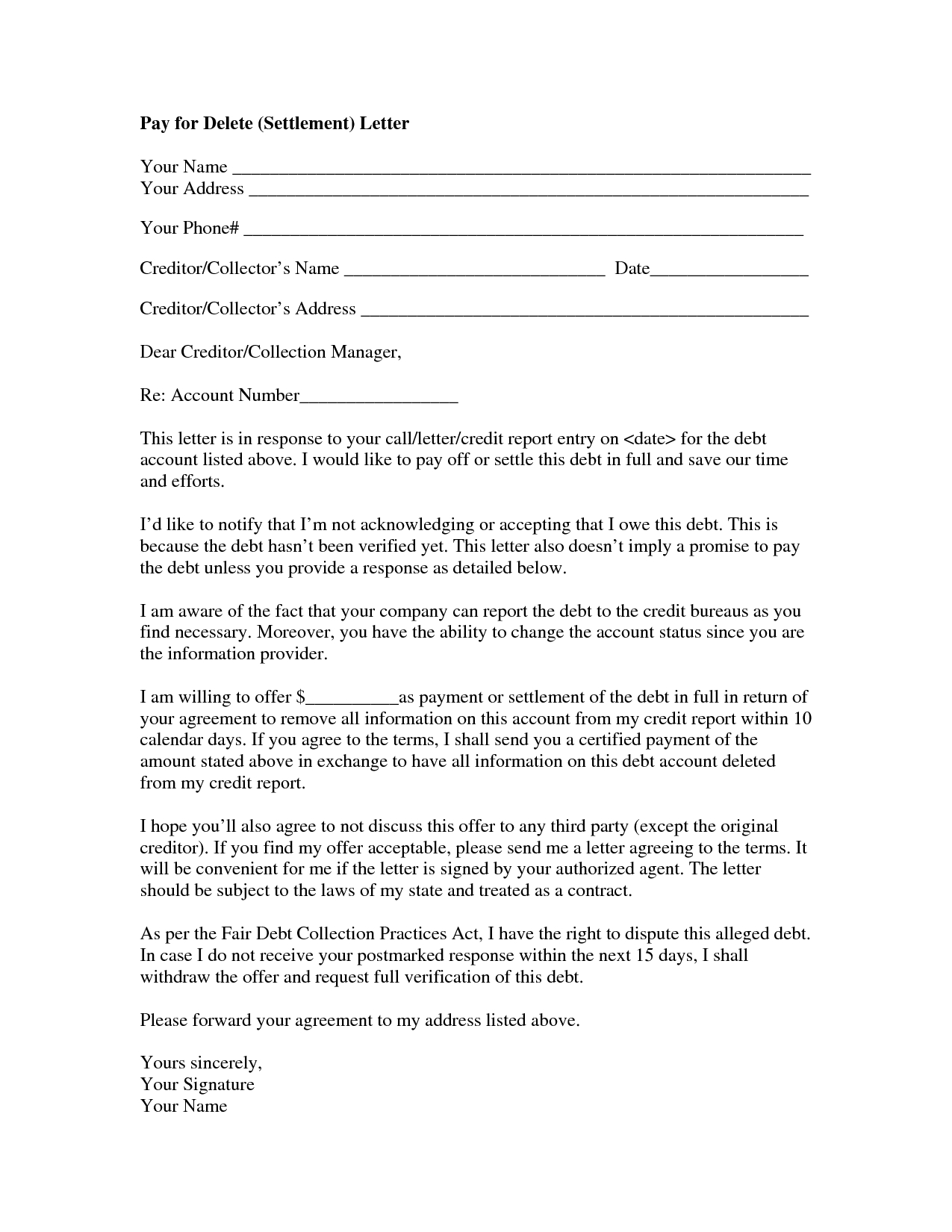 Settlement Agreement Letter Template - How to Write A Settlement Letter Letter format formal Sample