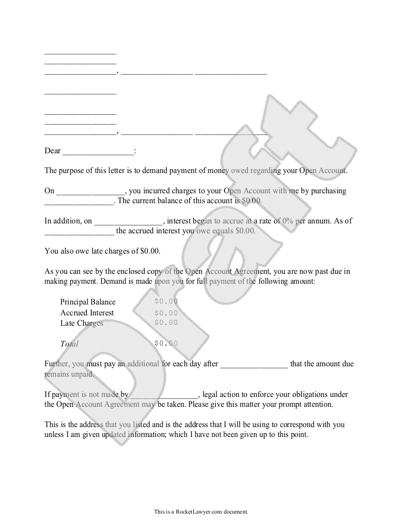 Owed Money Letter Template - How to Write An Agreement Letter for Money Letter format