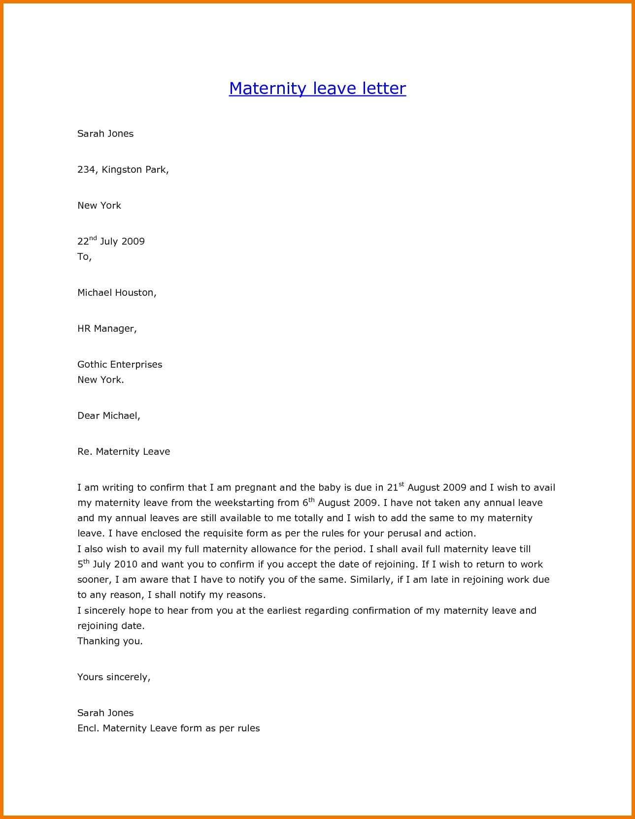 Pregnancy Letter From Doctor Template - How to Write Maternity Leave Letter Refrence Template Letter