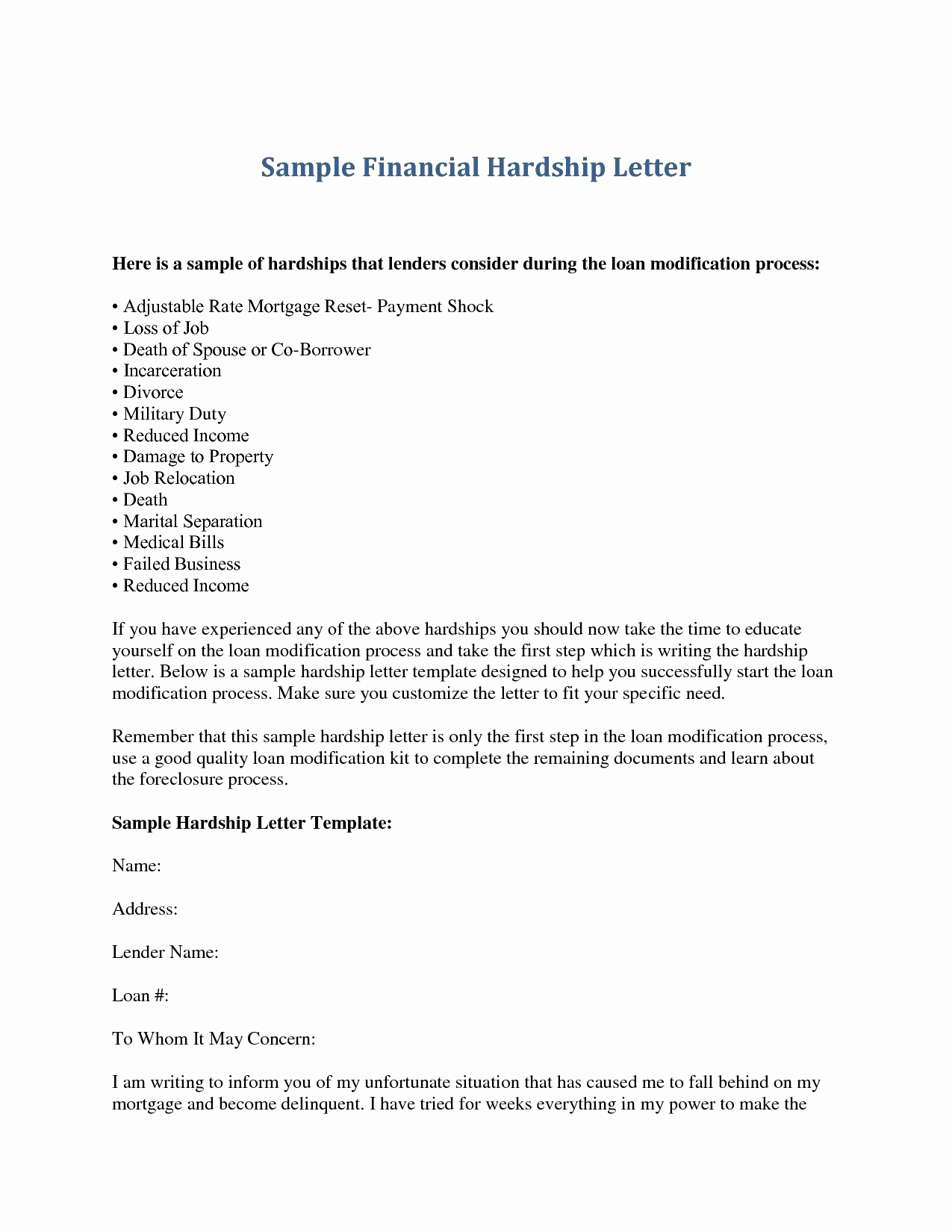 Mortgage Hardship Letter Template - Immigration Hardship Letter for A Friend New Sample Good Moral