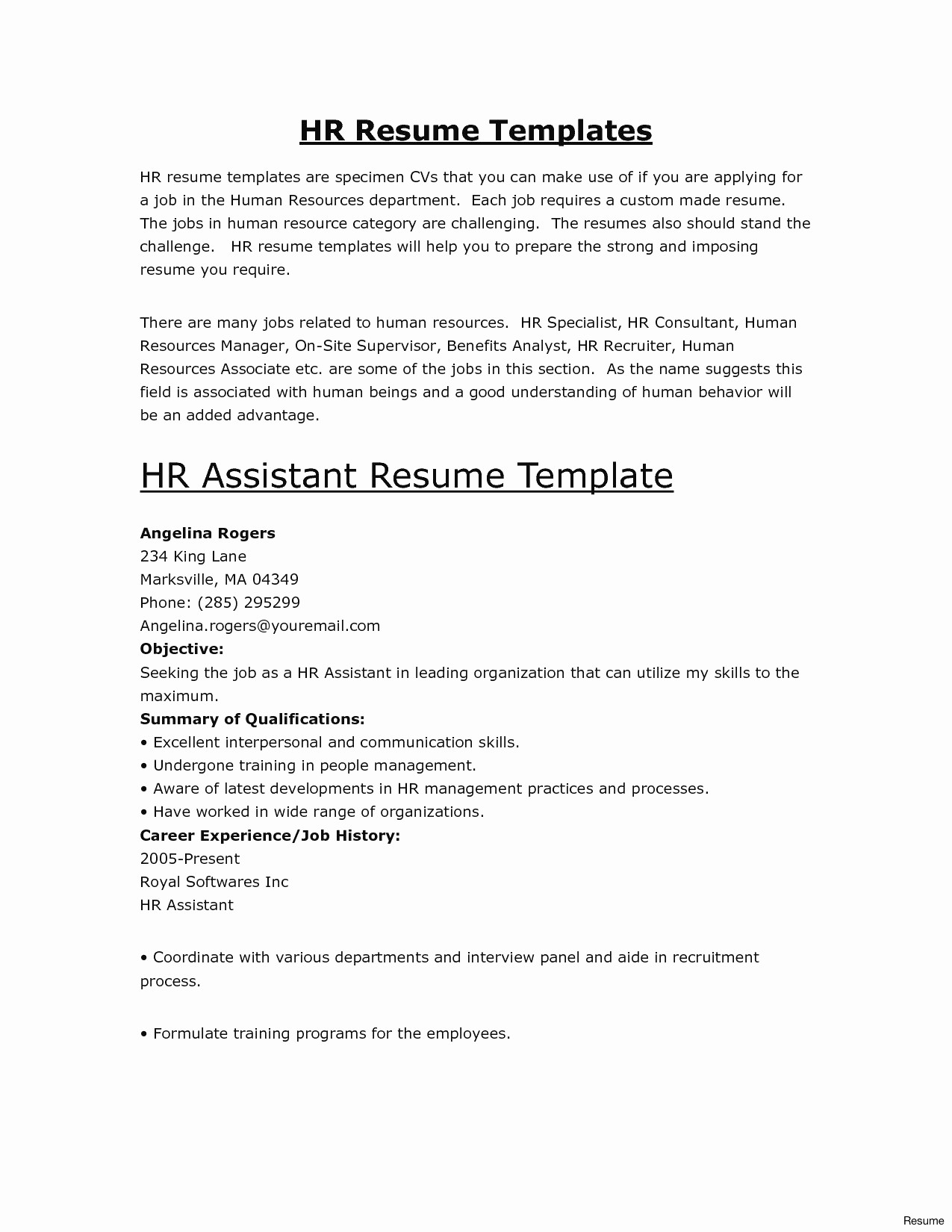 employment verification letter template word Collection-free word resume template awesome free resume template builder inspirational od specialist sample of free word 1-l