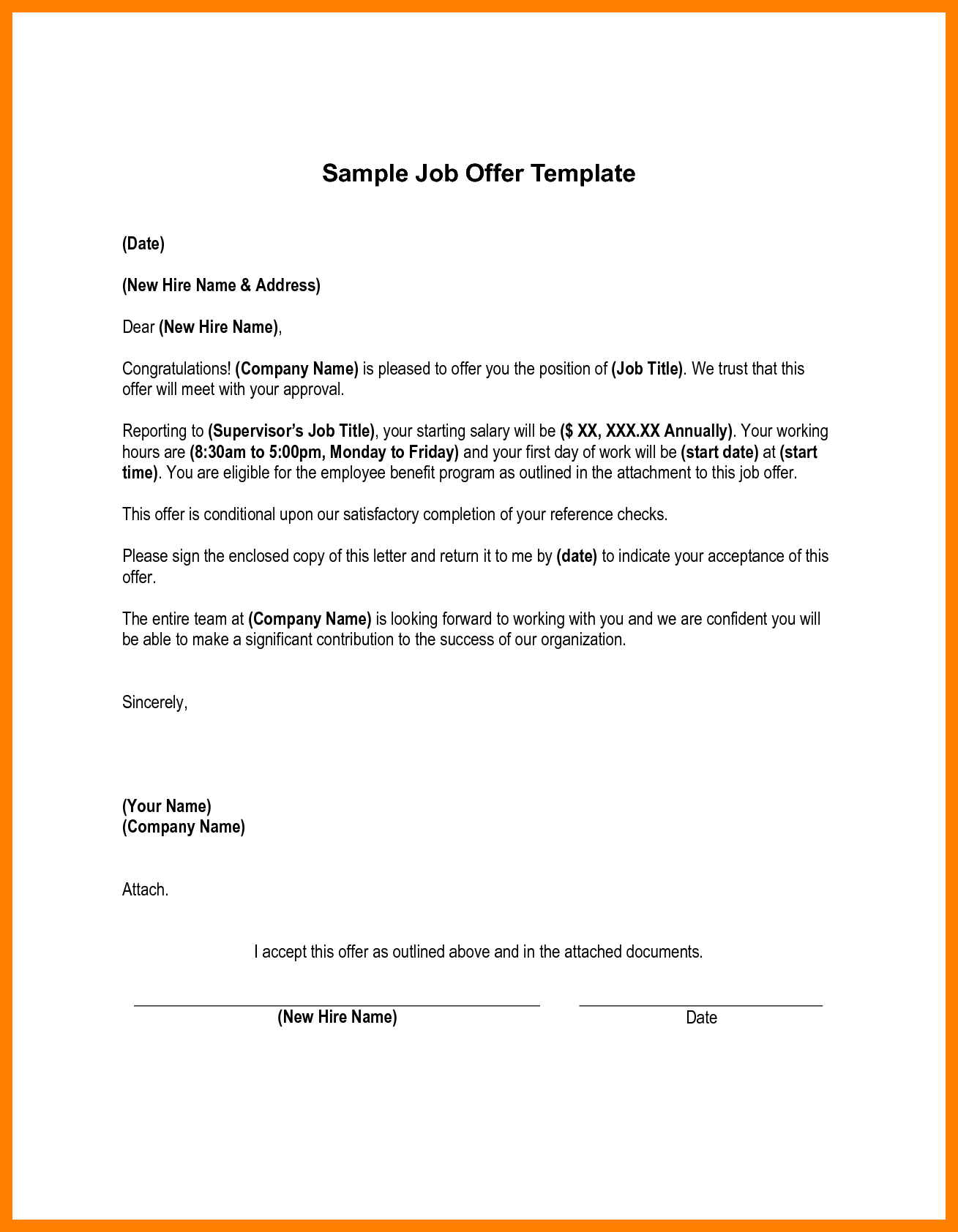 New Employee Welcome Letter Sample Template - Job Appointment Letter format In Word Image Collections Letter