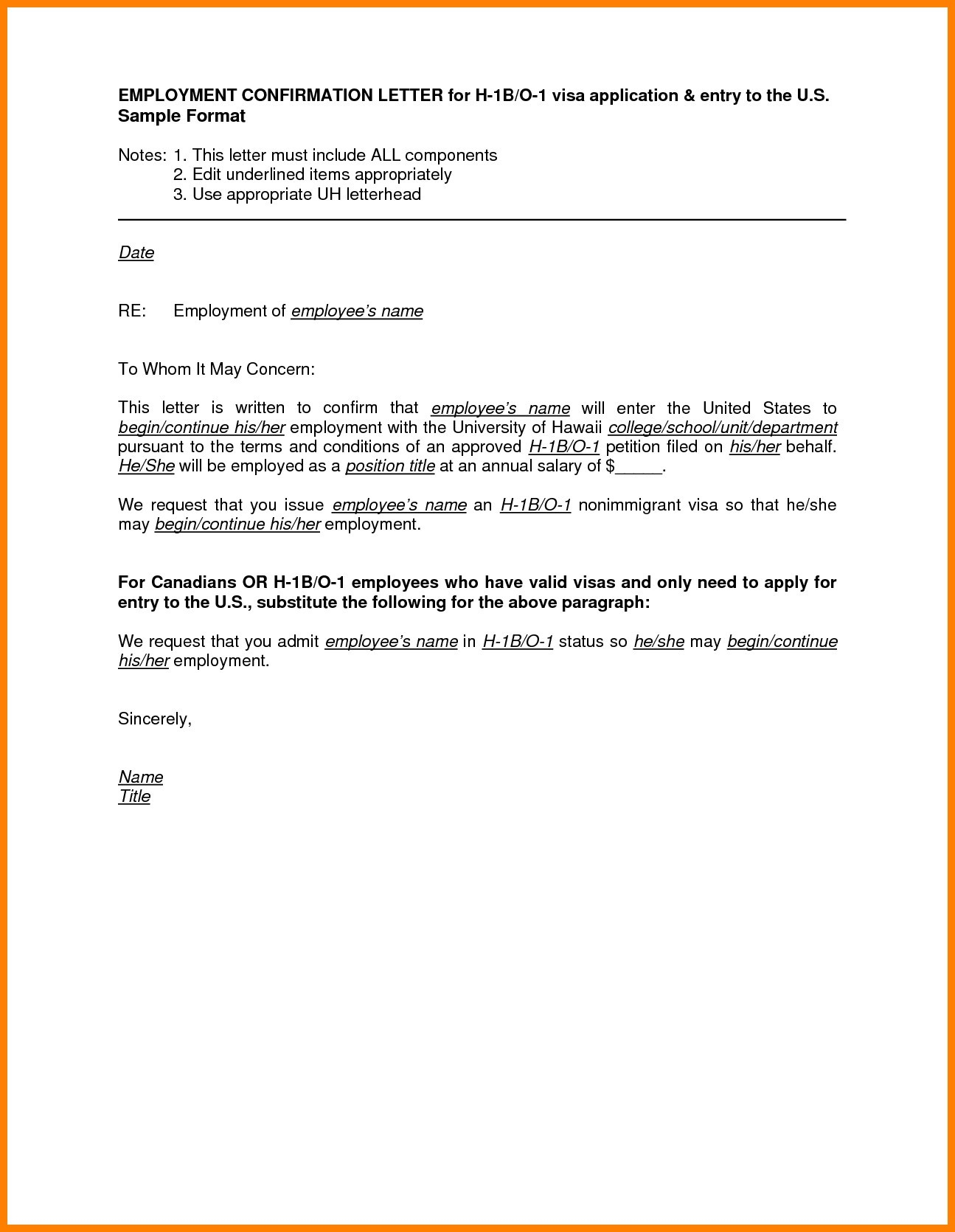 Employment Confirmation Letter Template Doc Samples Letter Template 