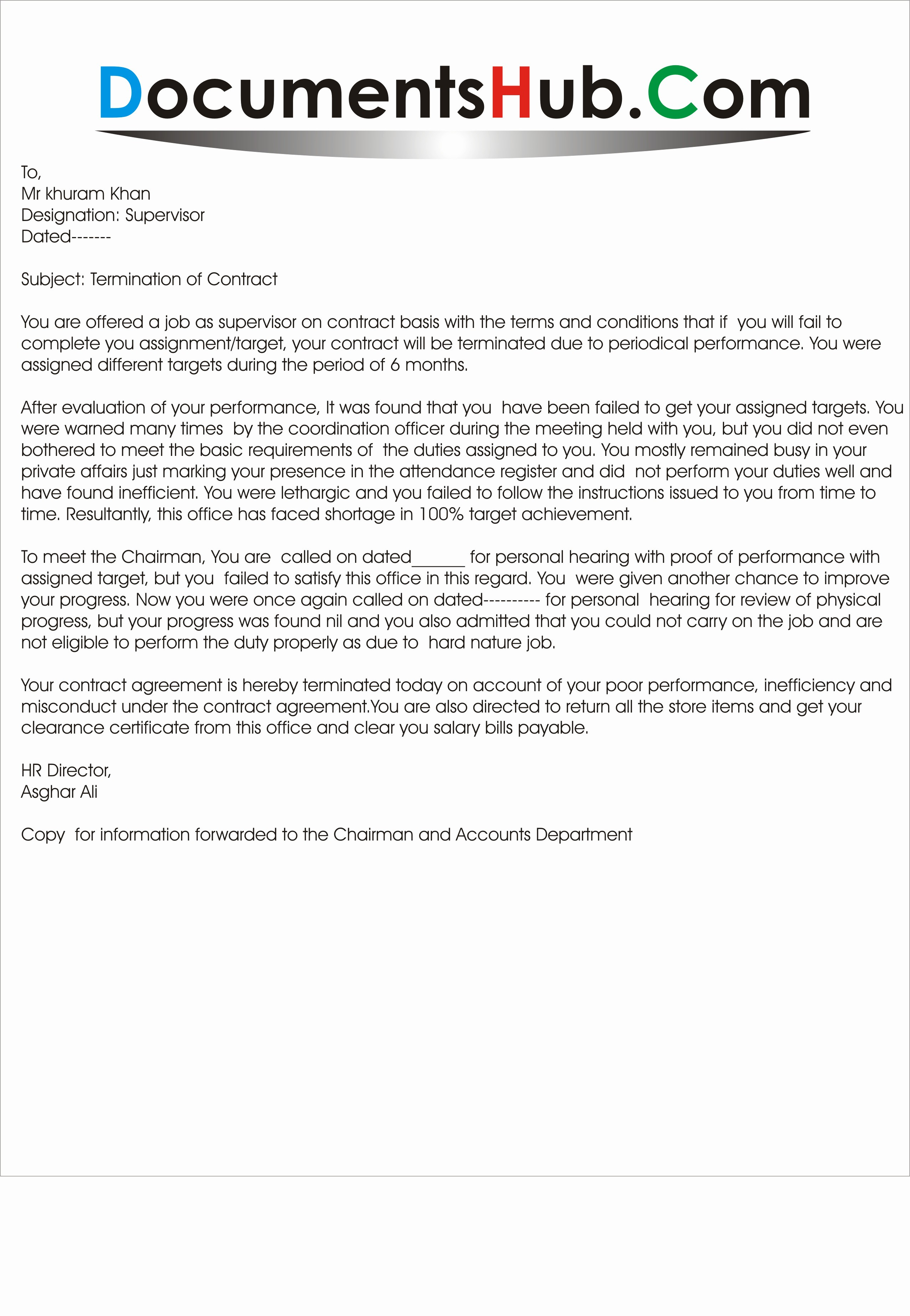 Dismissal Letter Template - Job Termination Letter Inspirationa 33 Lovely Cancellation Letter