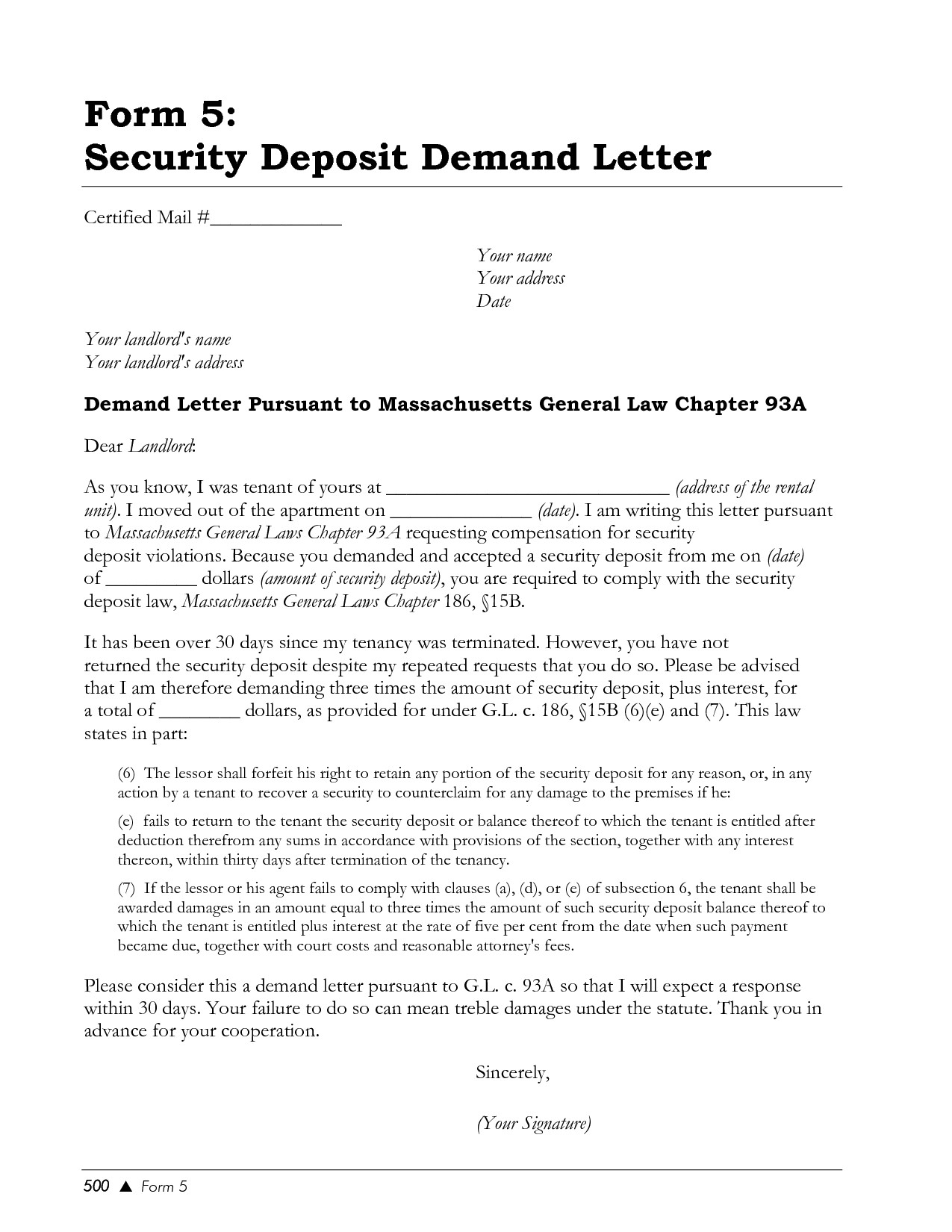 security deposit demand letter template Collection-Landlord letter returning security deposit sample demand elemental yet 12-g