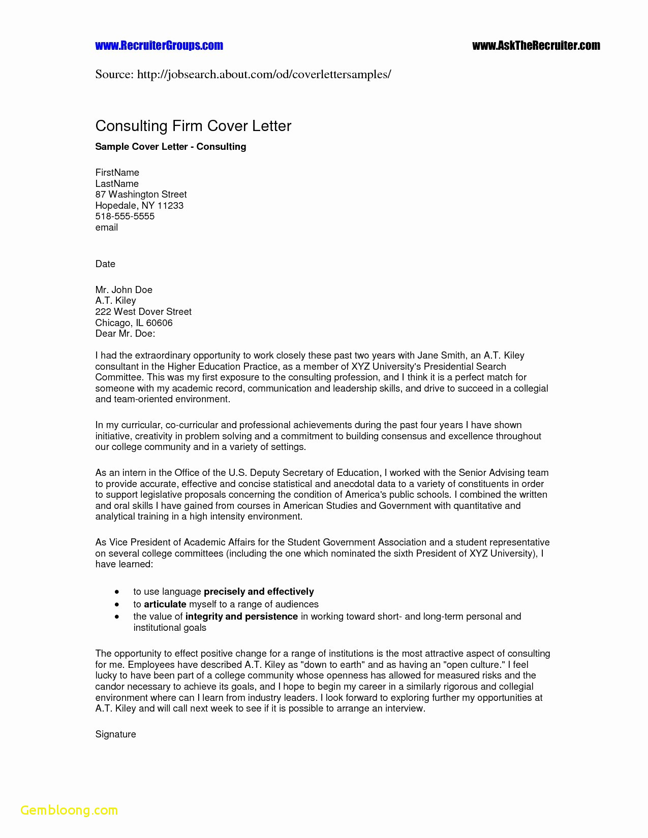 cover letter template latex download