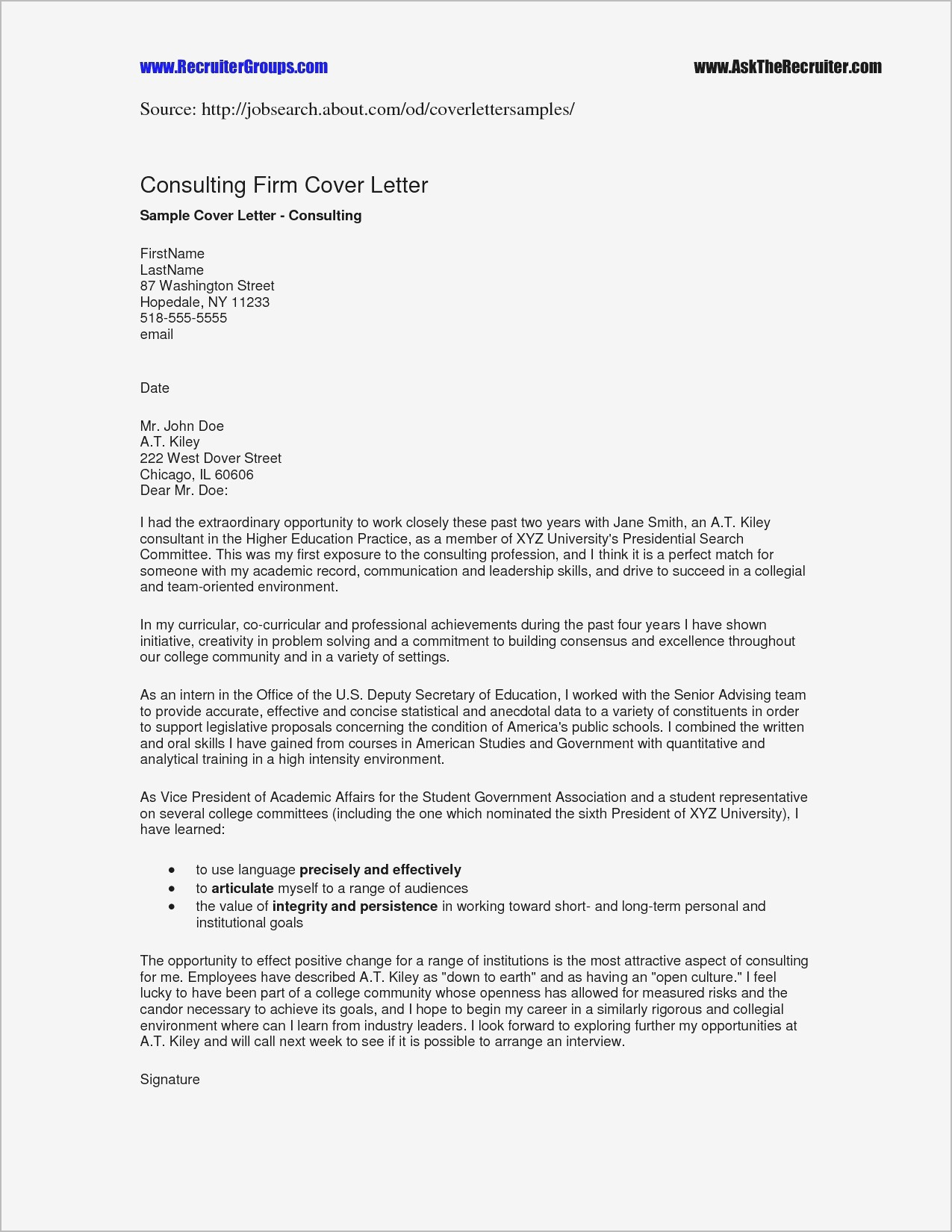 Leadership Letter Of Recommendation Template Examples - Letter Template