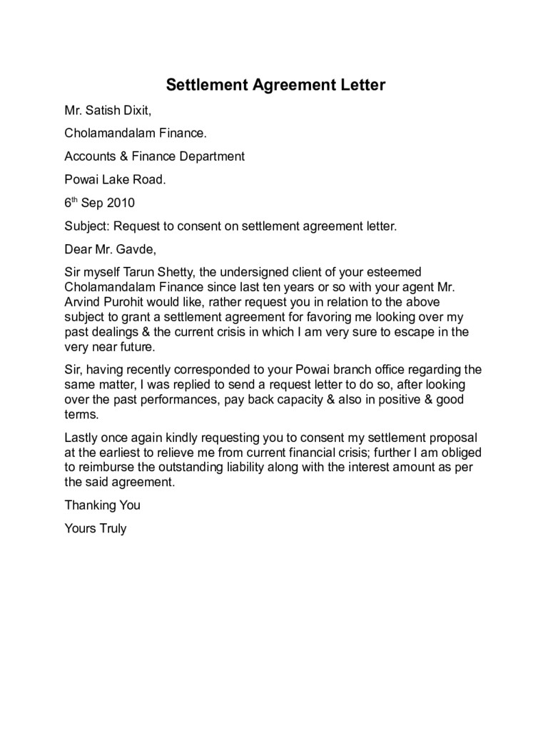 Settlement Agreement Letter Template - Legal Settlement Fer Letter Samples New Divorce Settlement