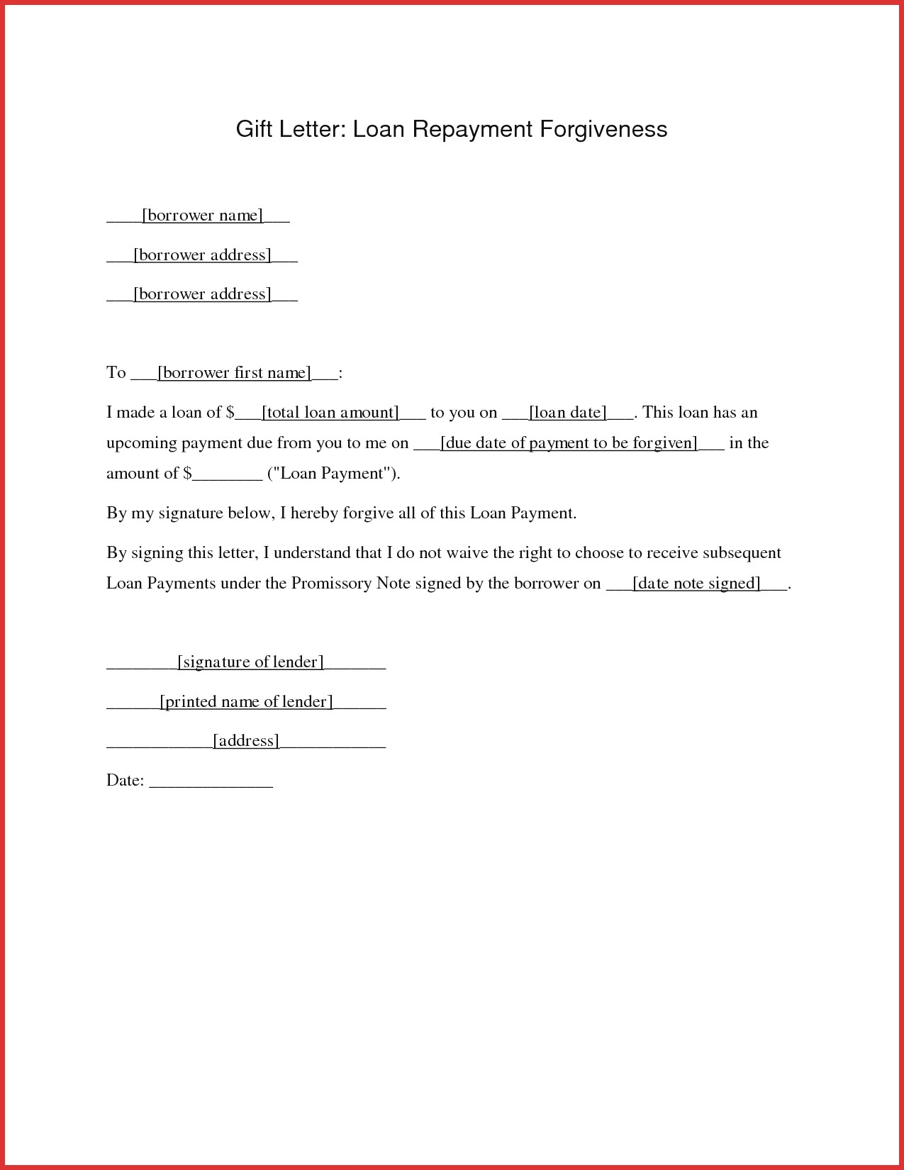 Personal Loan Repayment Letter Template Samples Letter Template