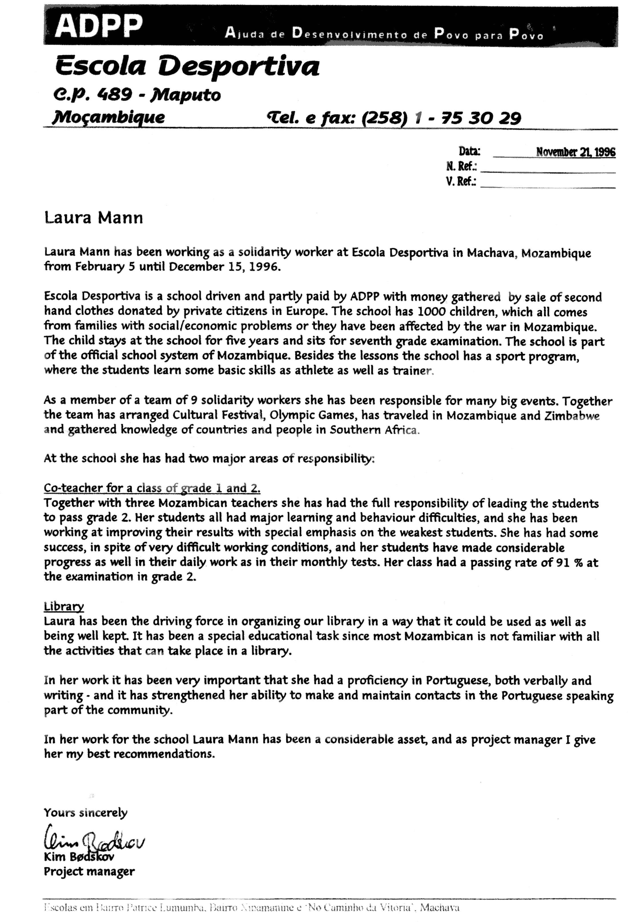 Parent Volunteer Letter Template Examples | Letter ...