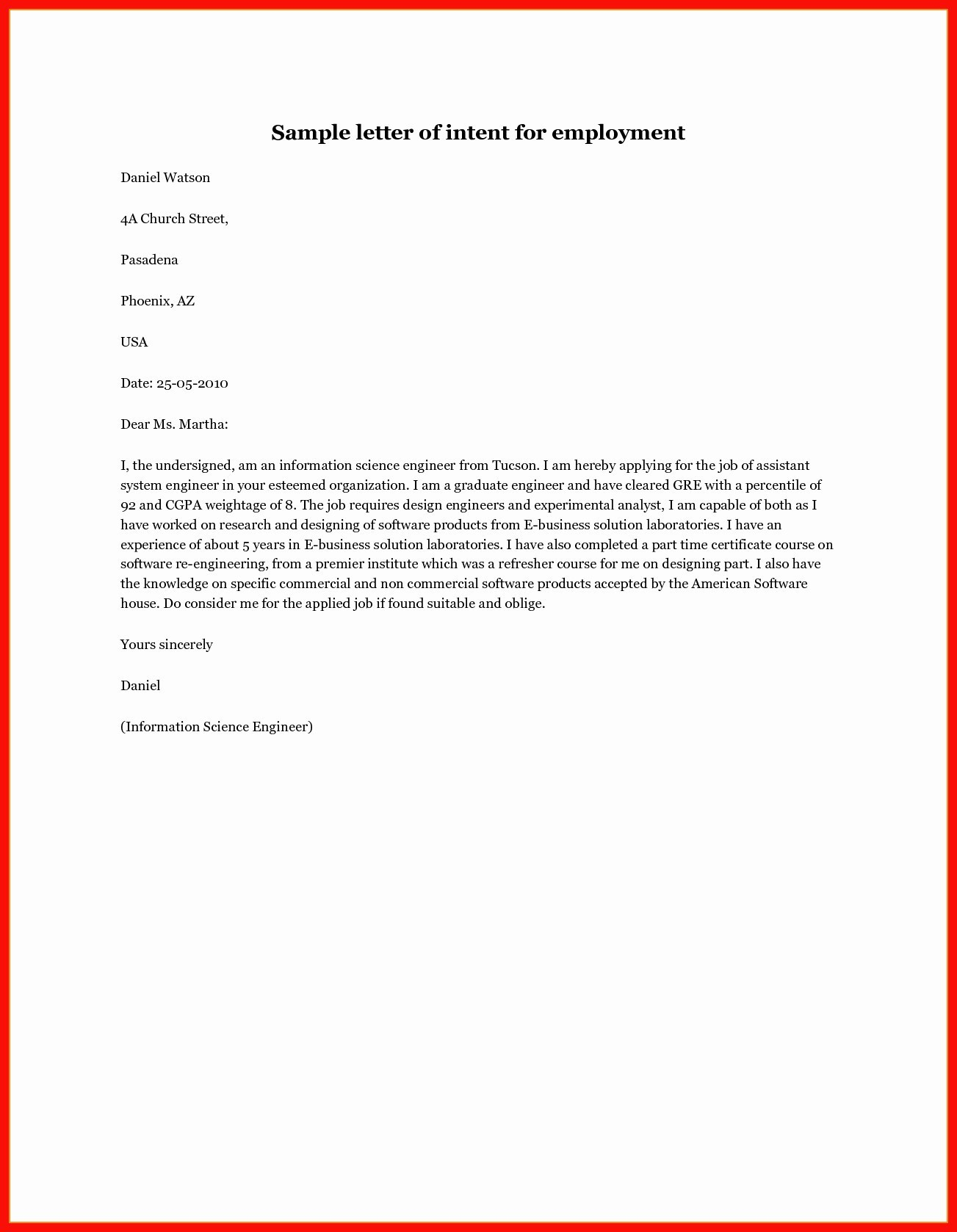 Letter Of Intent for Promotion Template - Letter Intent Job Promotion Sample Refrence Letter Intent Sample