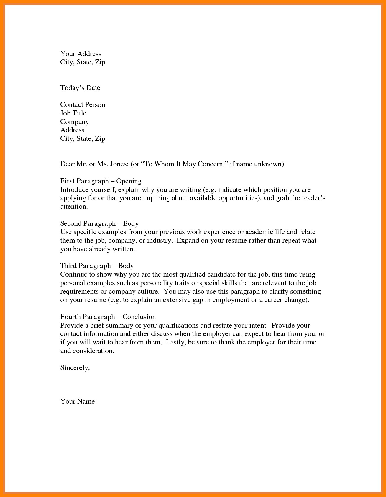 Letter Of Intent for Job Template - Letter Intent Job Template New Letter Intent for Employment