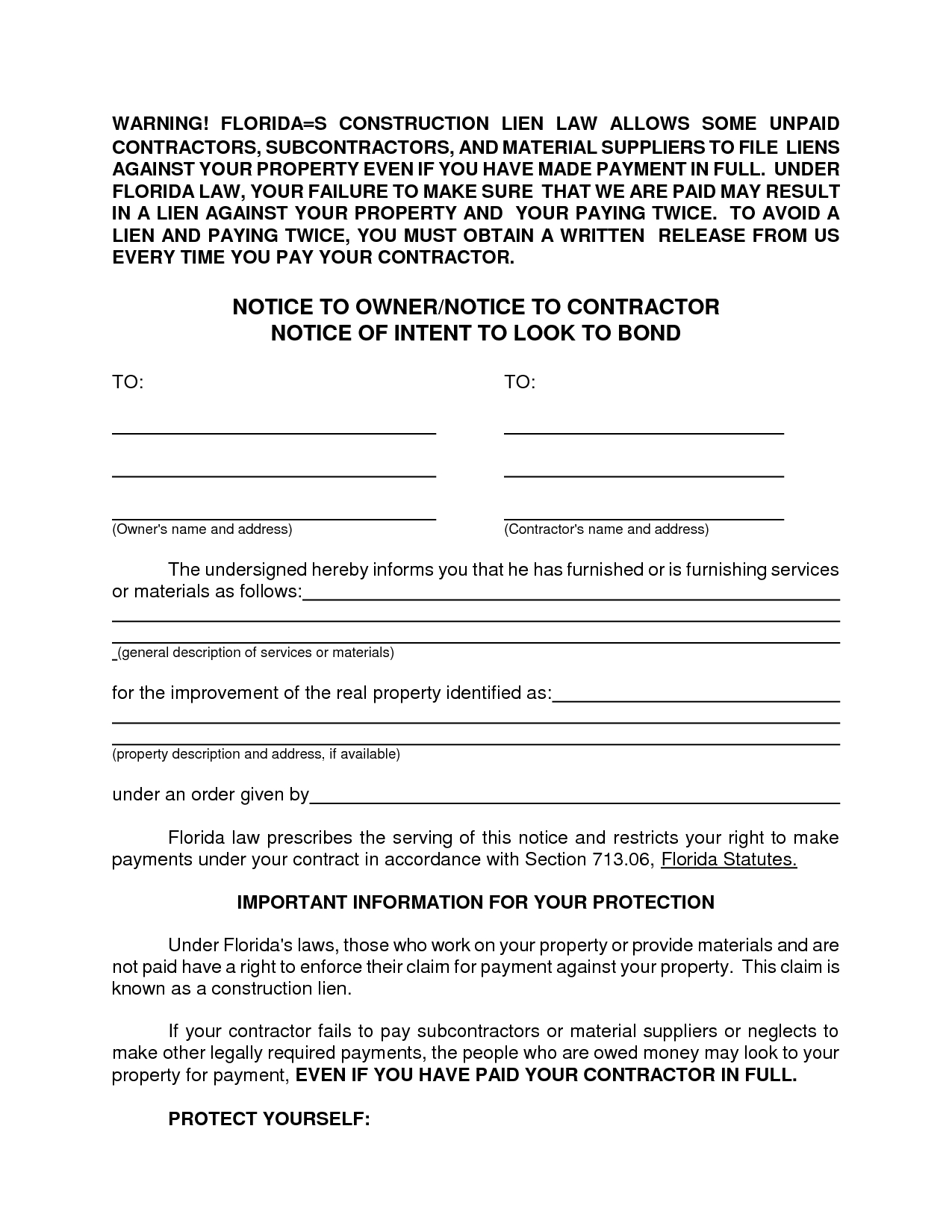 Intent to Lien Letter Template - Letter Intent Sample to File Mechanicsien In Texas Template A