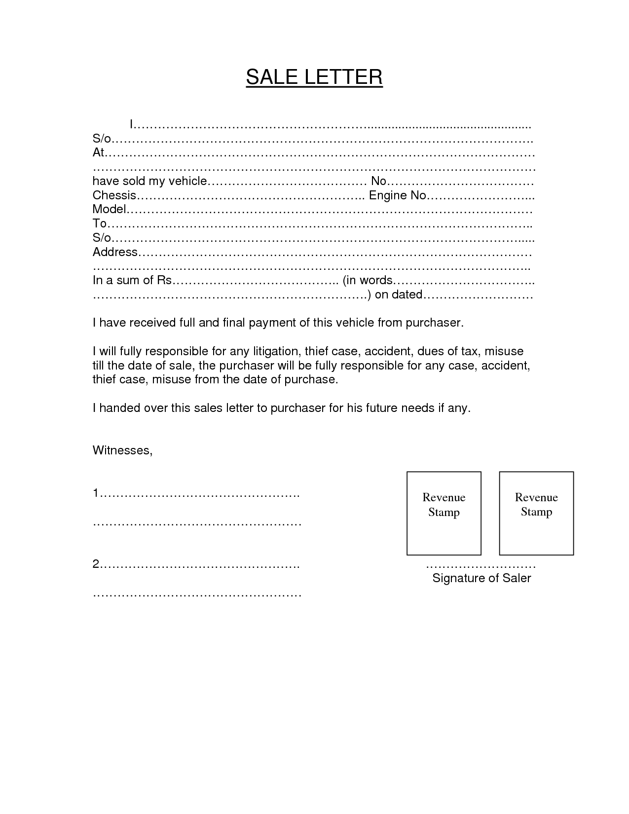 Car Repossession Letter Template - Letter Intent to Sellhicle Car Sale Repossessed Motor Sell