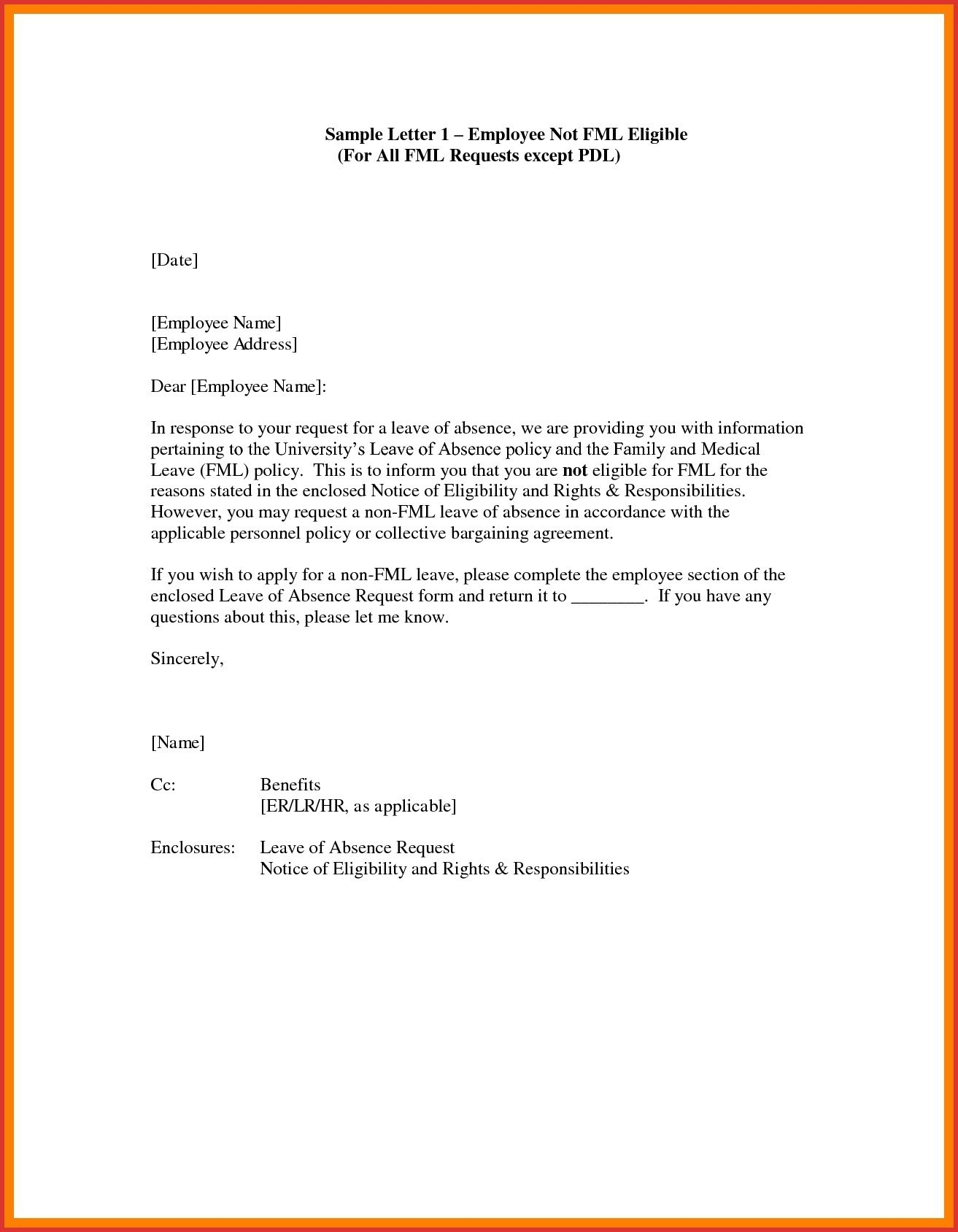 Personal Leave Of Absence Letter Template - Letter Template for Leave Request New Leave Absence Letter Template