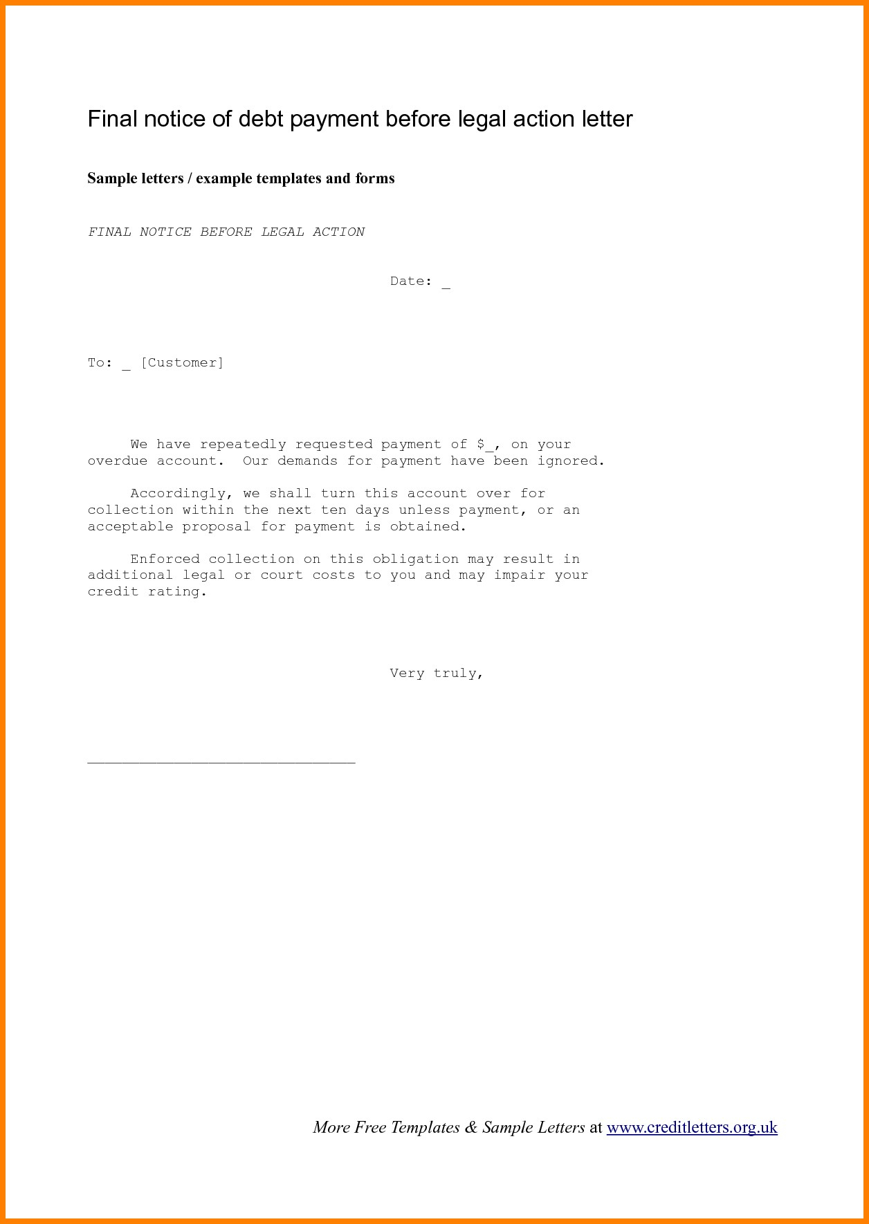 final notice before legal action letter template uk Collection-legal action letter format fresh 10 legal notice letter format 8-p