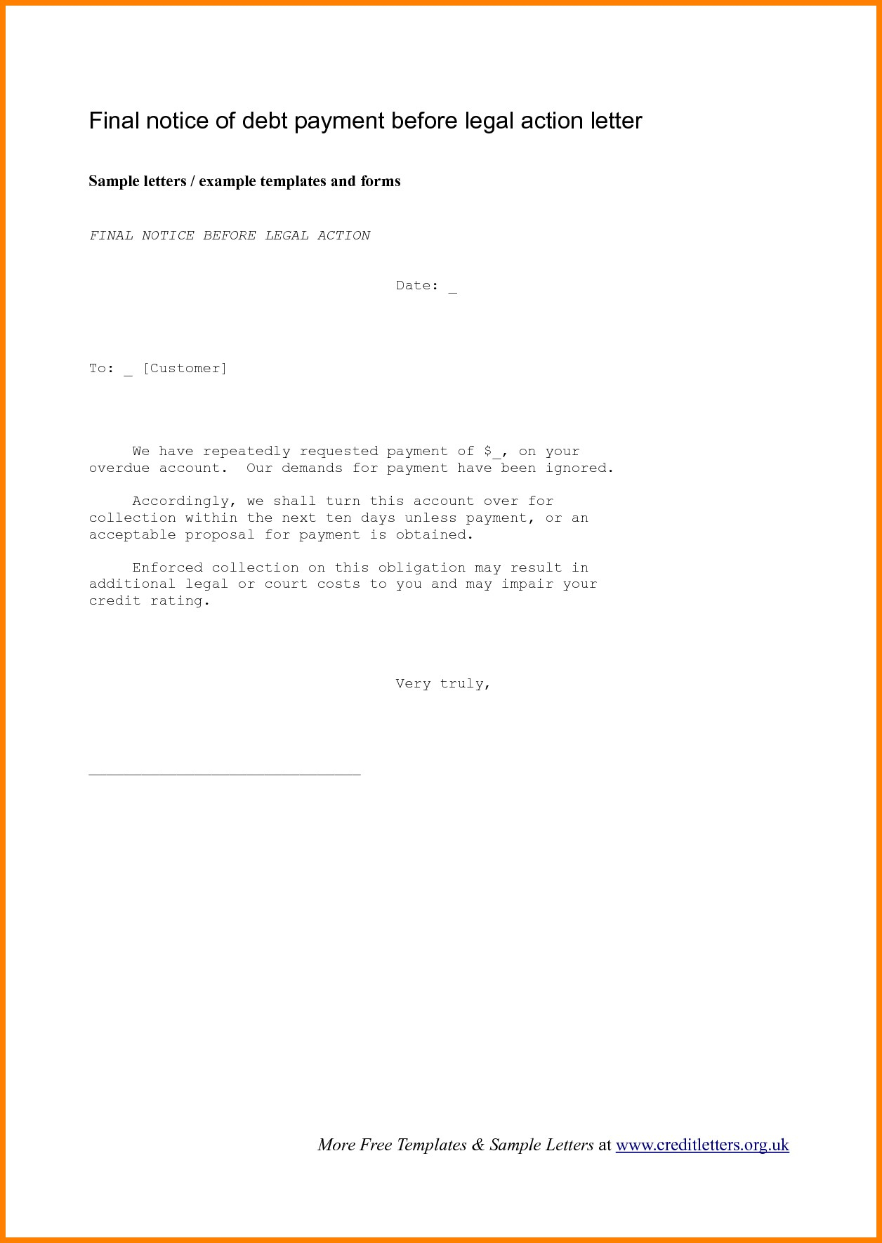 Private Mortgage Payoff Letter Template Examples