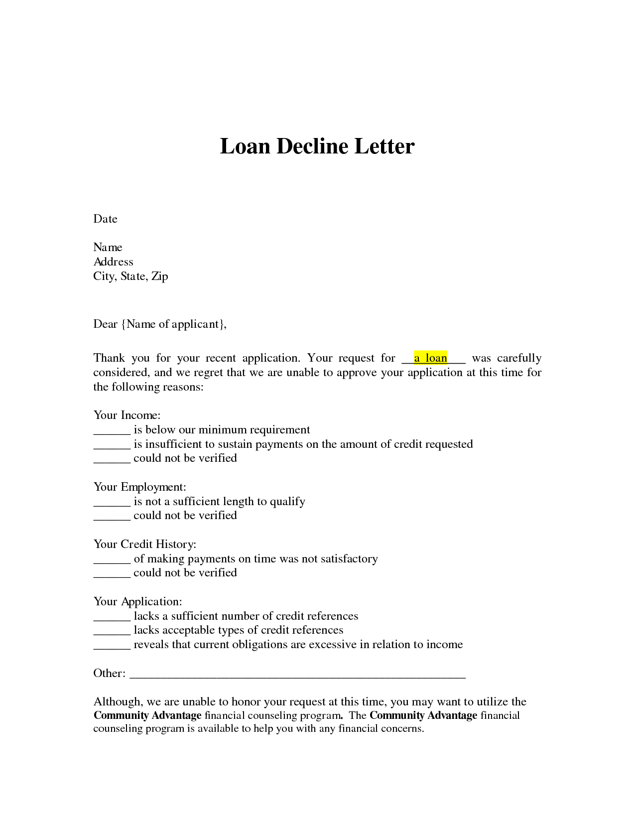 Claim Denial Letter Template Examples Letter Template Collection