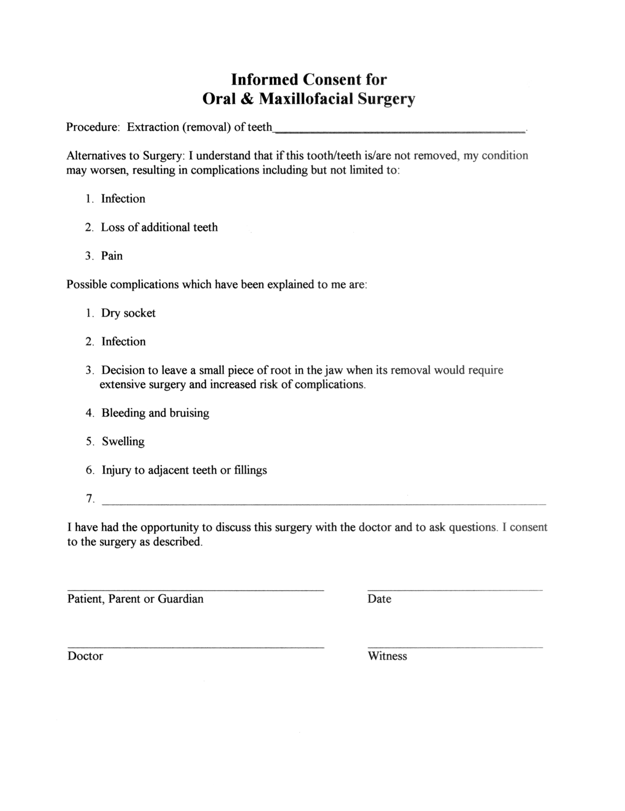 Medical Release Letter Template - Minor Surgery Consent form Template Consent form