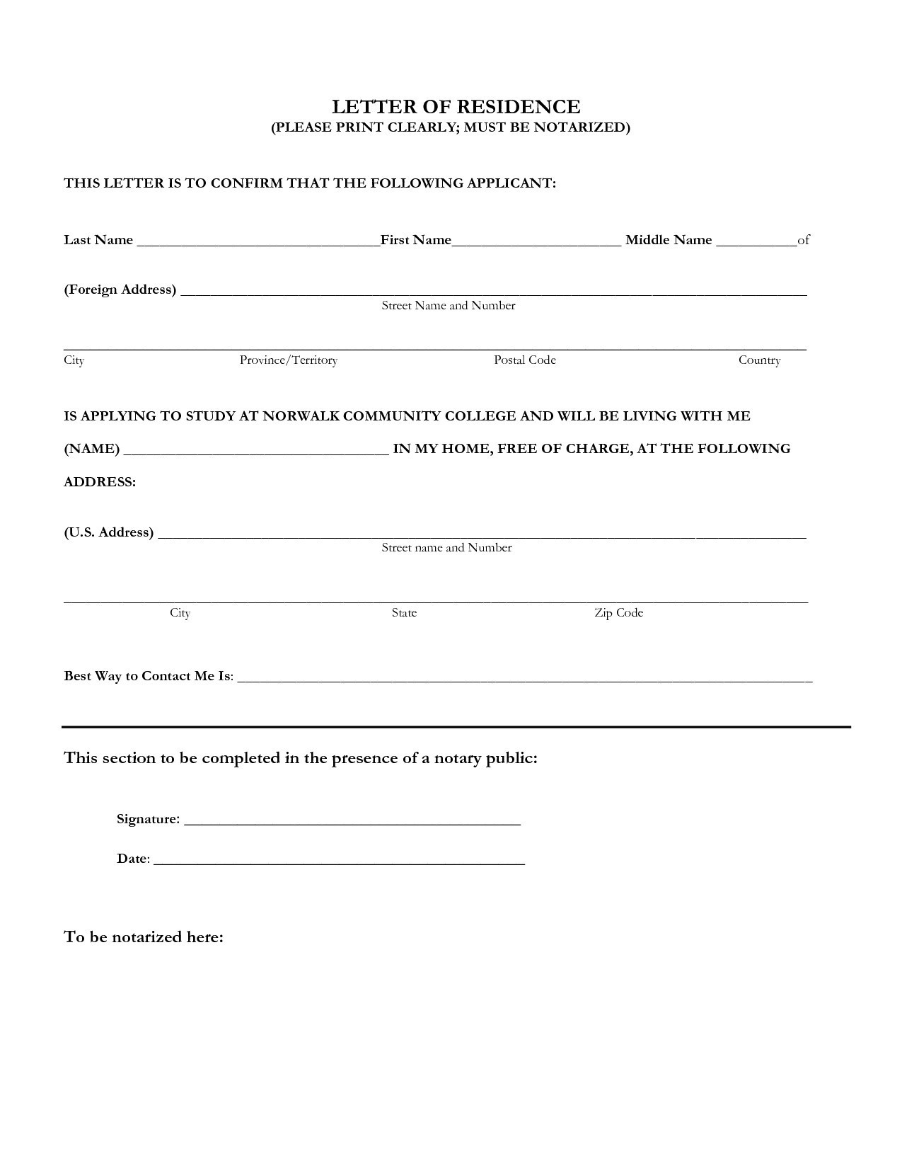 notarized employment verification letter template
