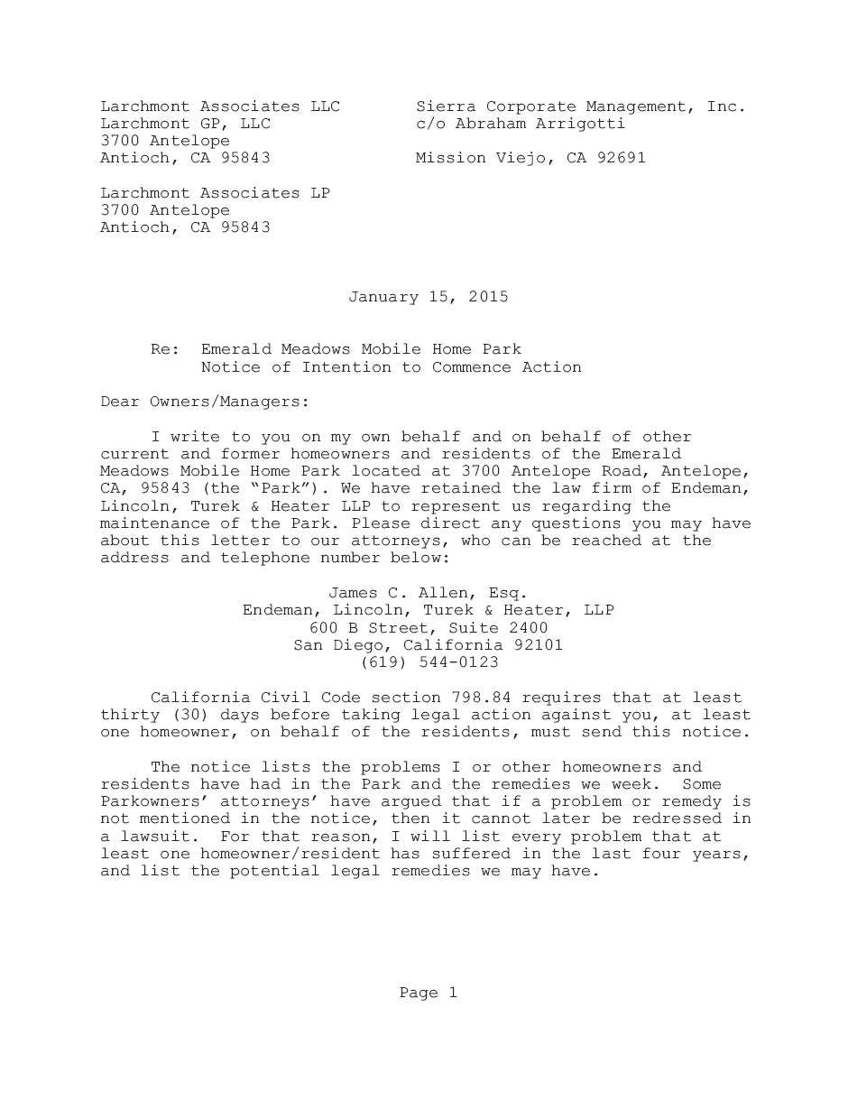 Letter Of Intent to Take Legal Action Template - Notice Intent to Sue Template This Florida form Letter S