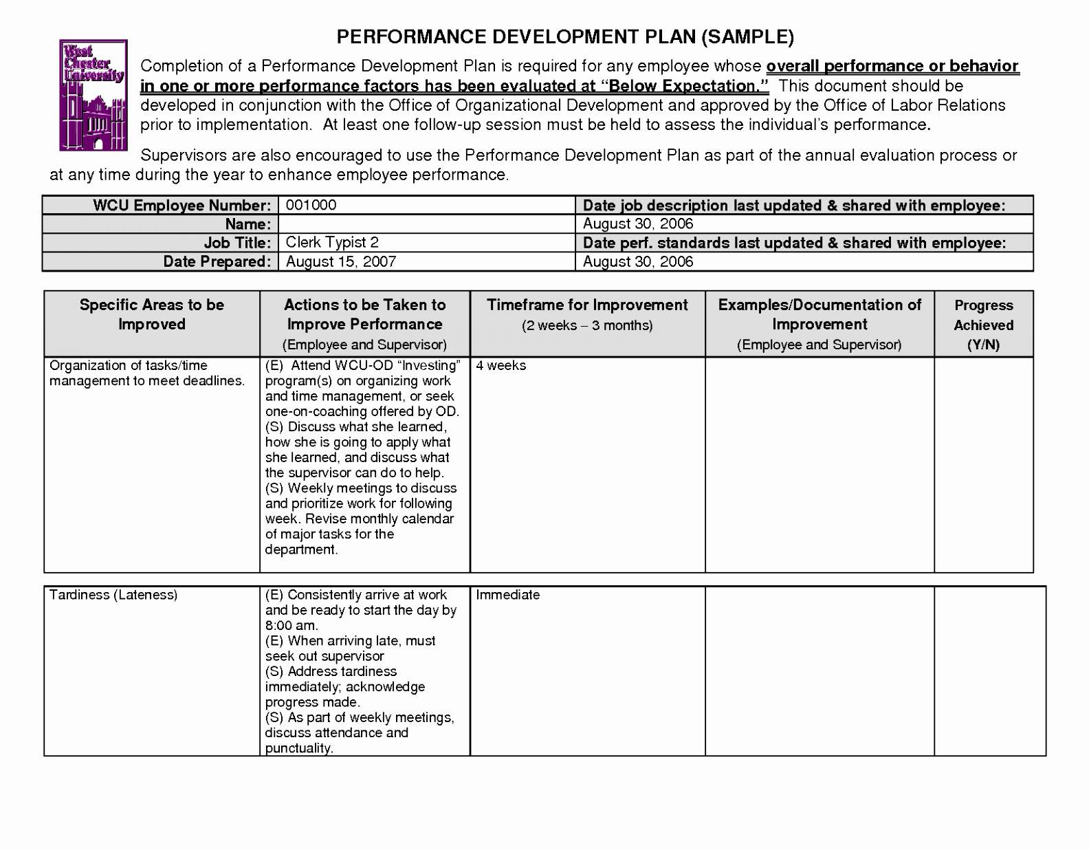 performance improvement plan letter template Collection-Performance Improvement Plan Sample Letters Unique Business Plan Excel Template Free Download or 95 Performance for 1-e