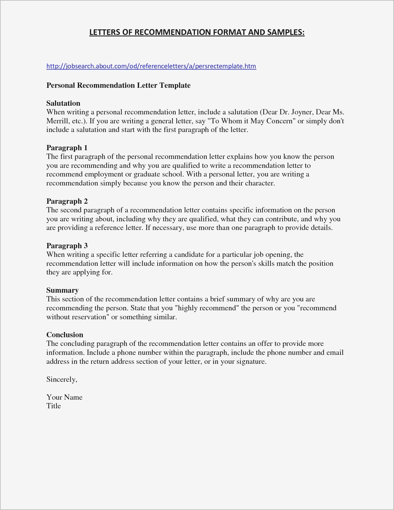 General Reference Letter Template - Personal Reference Letter for Job Valid Sample Personal Reference