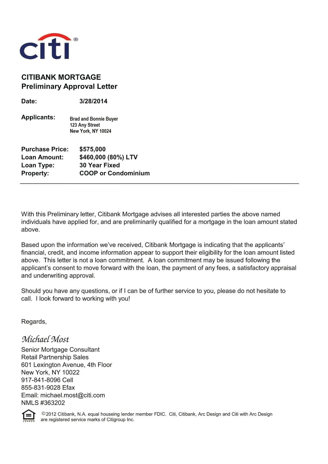 Mortgage Pre Approval Letter Template Samples Letter Template Collection