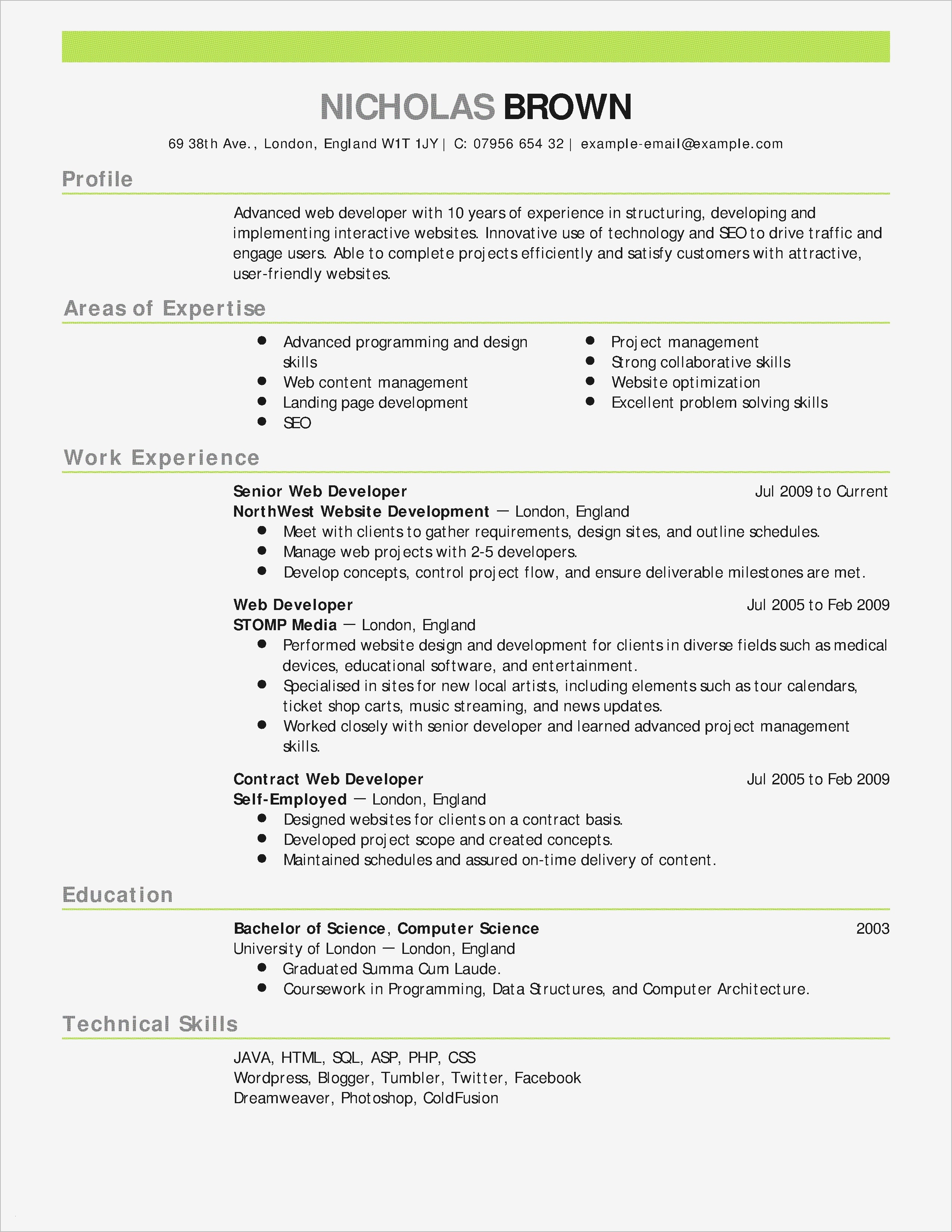 Free Online Resume Cover Letter Template - Professional Resume Template Free Line