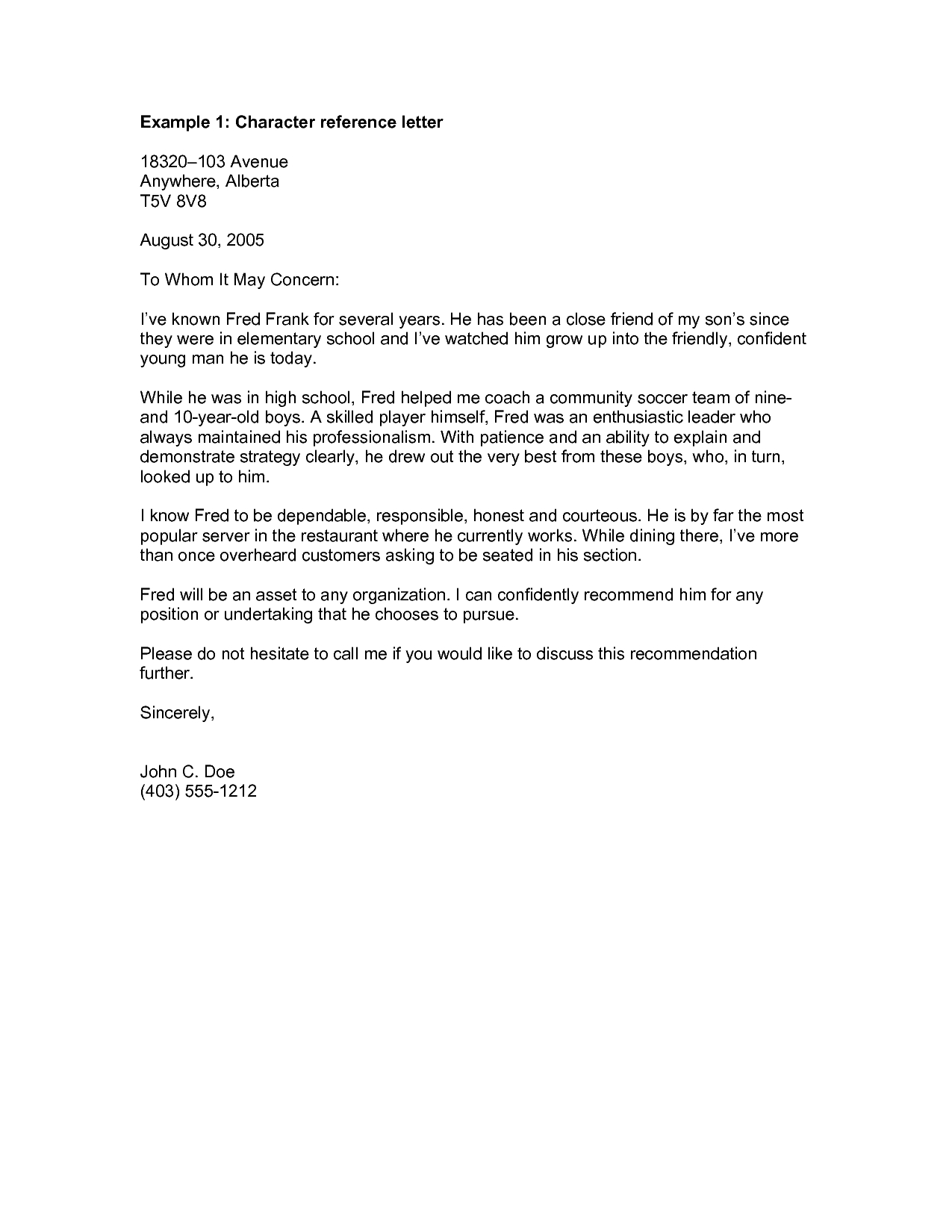 Letter Of Recommendation Template for Coworker Examples ...