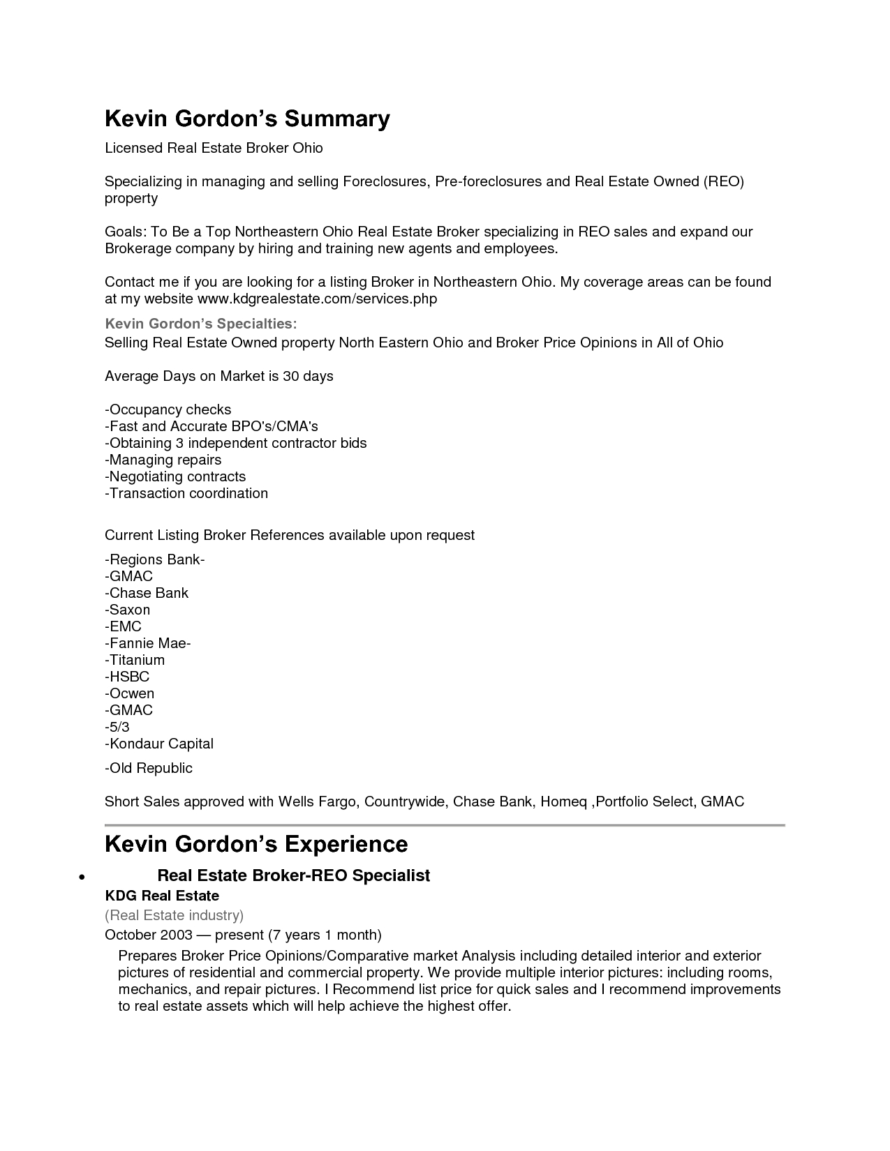 Real Estate Commission Letter Template - Real Estate Agent Resume with Summary and Work Experiences Sample Of