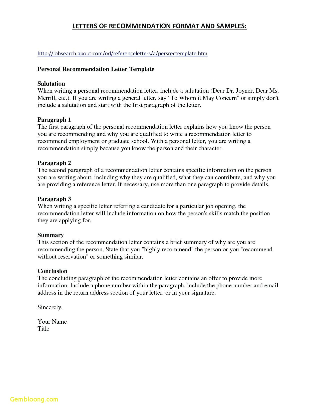 Reference Letter format Template - Reference Page Template for Resume Best References for Resume
