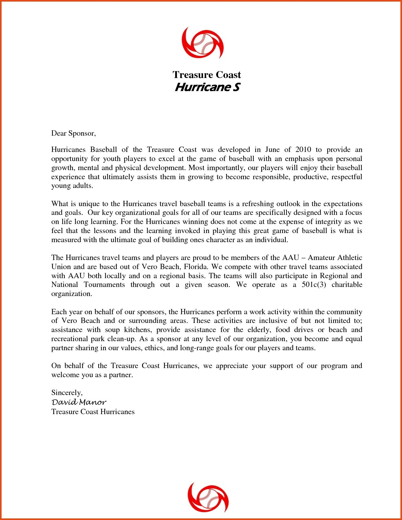 Personal Fundraising Letter Template - Request Letter format for Endorsement Fresh Sample Sponsorship