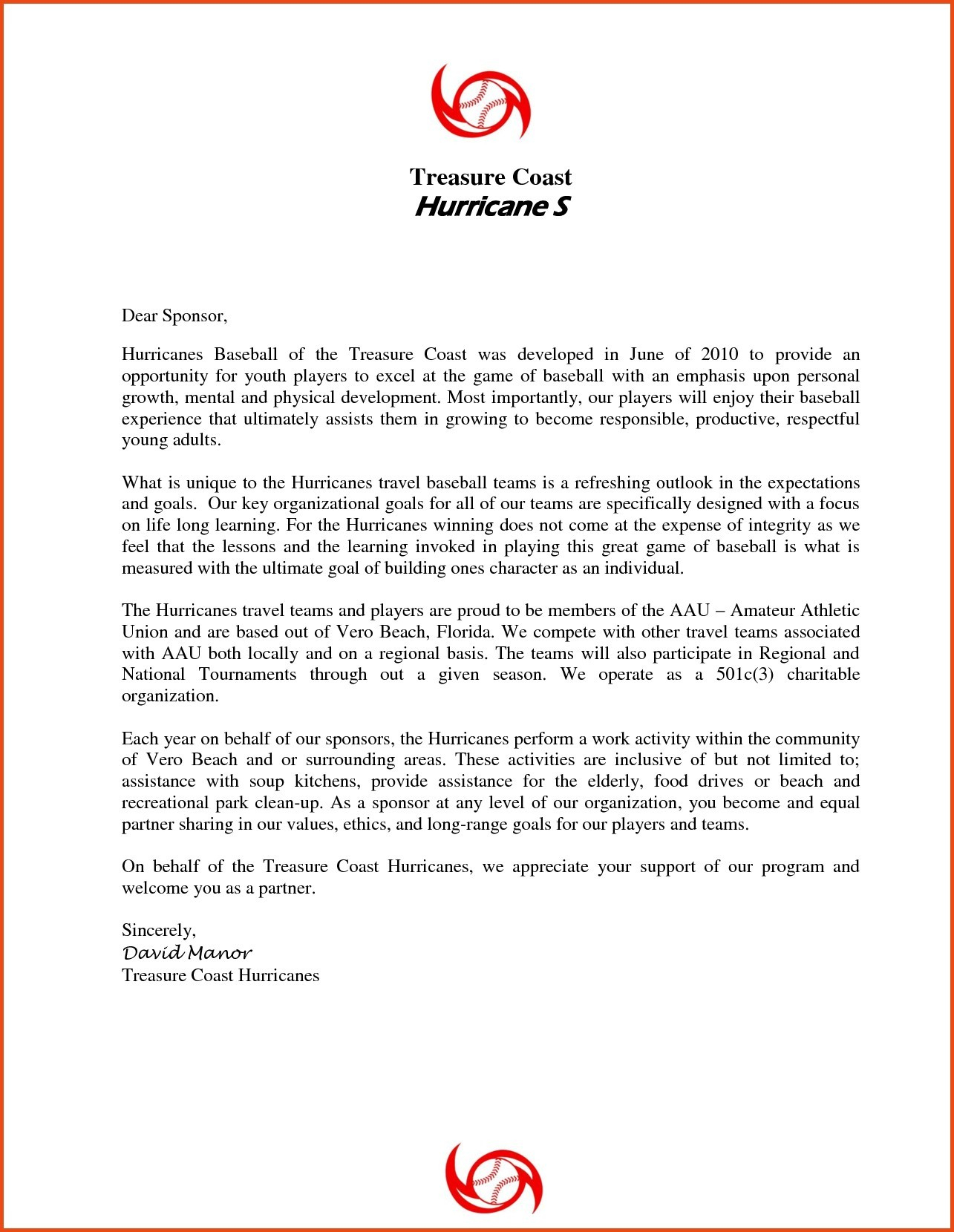 Youth Baseball Sponsorship Letter Template - Request Letter format for Endorsement Fresh Sample Sponsorship