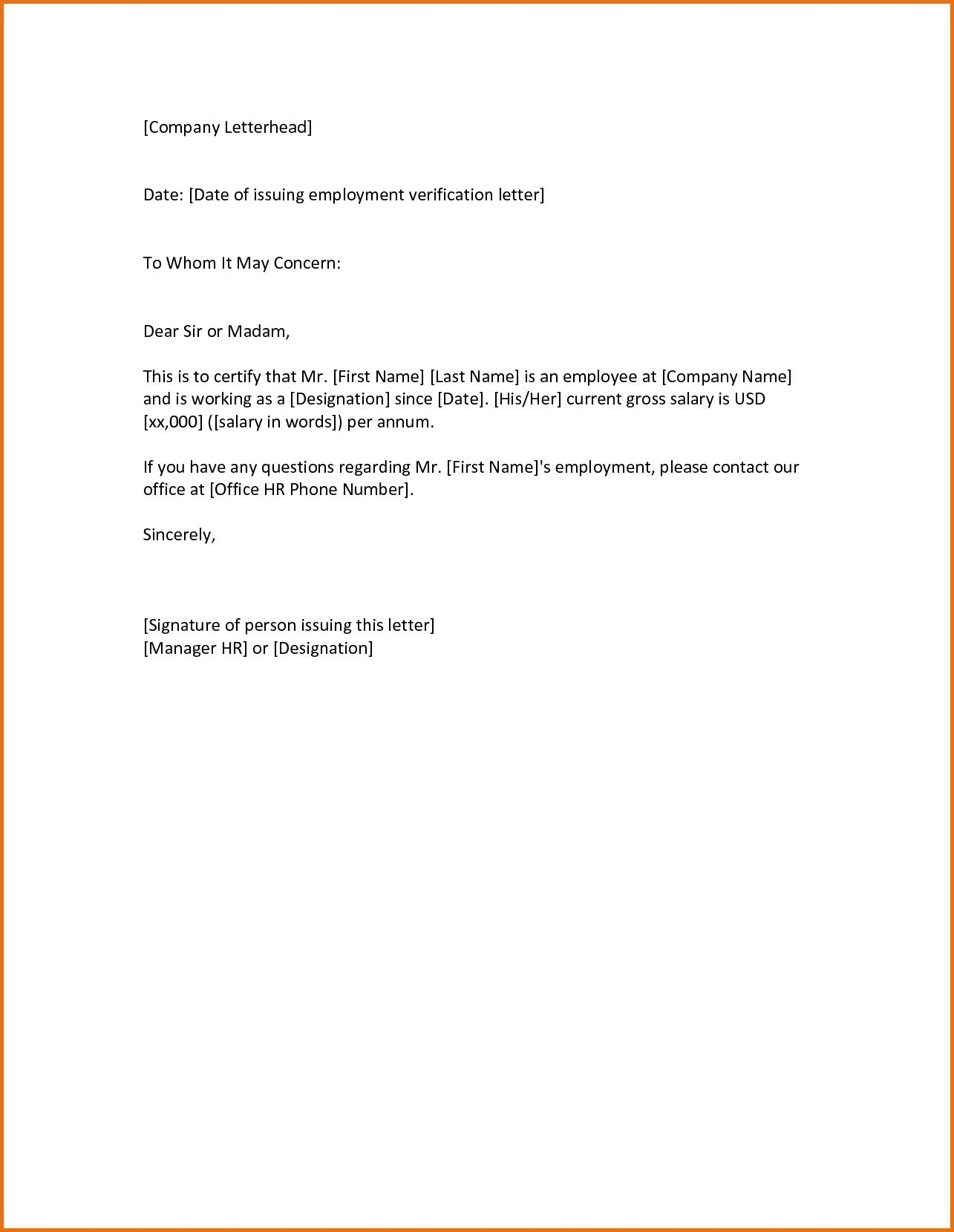 Employment Verification Letter to whom It May Concern Template - Request Letter format to whom It May Concern Fresh Pany Letter
