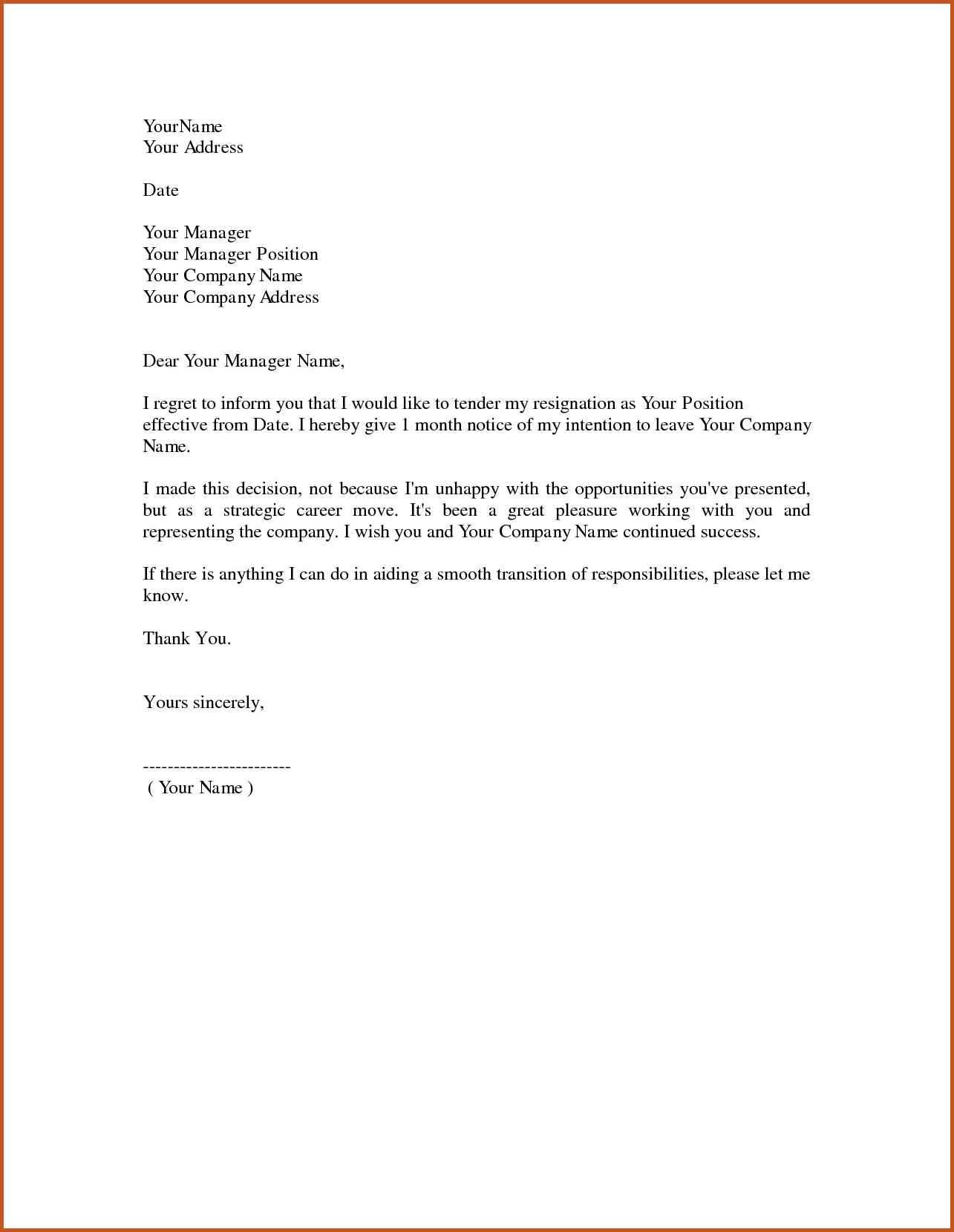 Retirement Letter To Employer Template Samples Letter Template Collection