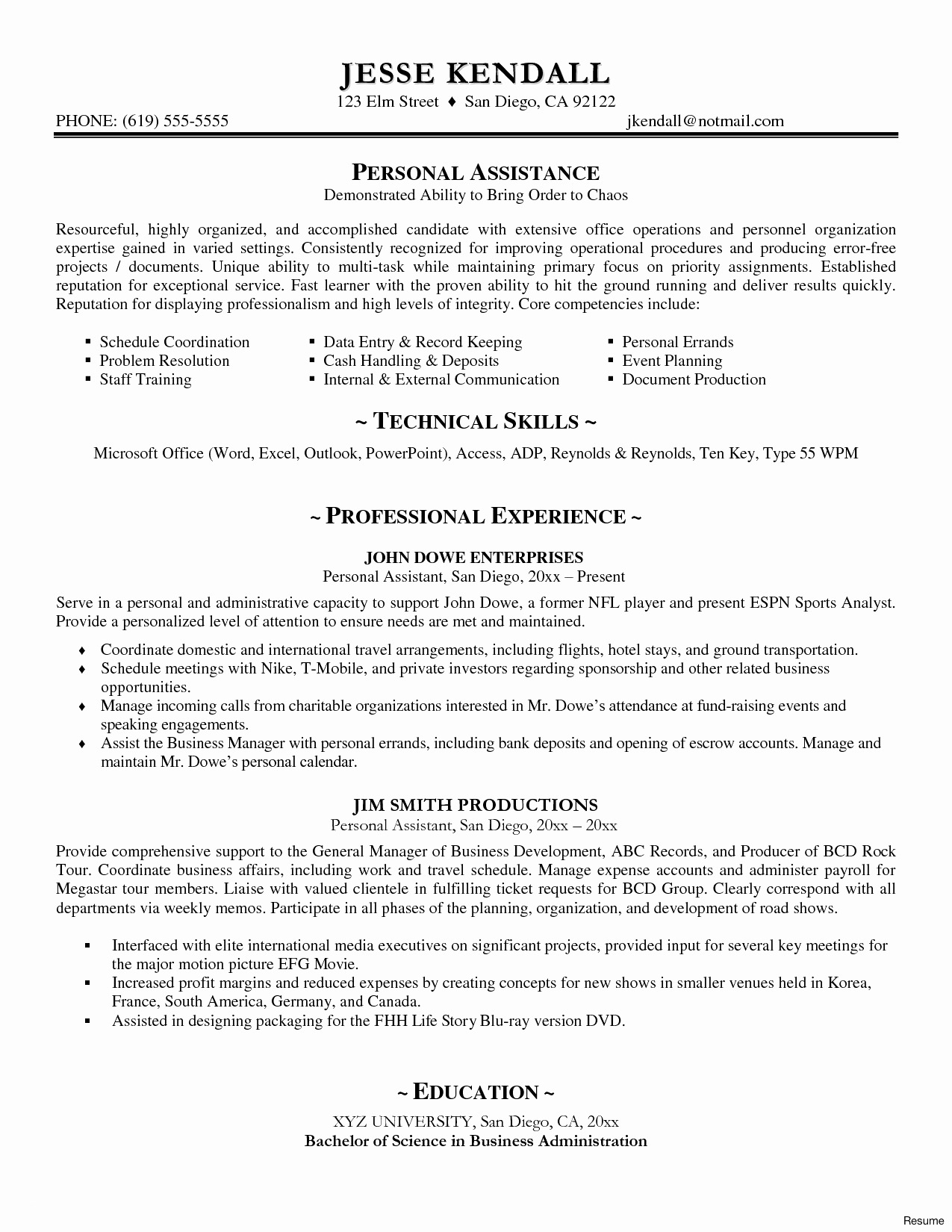 Business Cover Letter Template Word - Resume Cover Letter Template Word Best Accounts Executive Resume